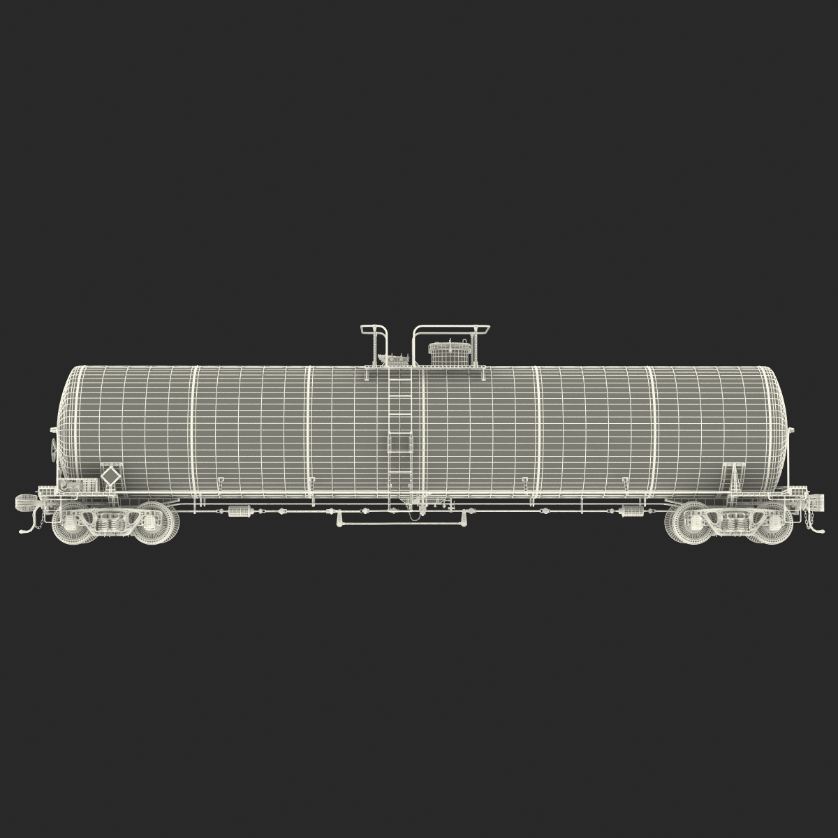 Railroad Tank Car 3D