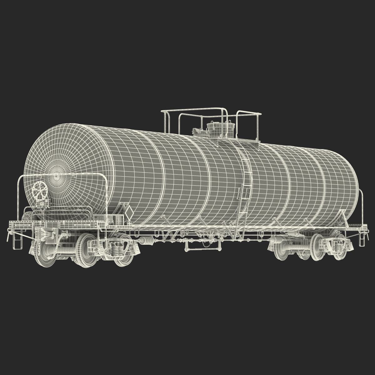 Railroad Tank Car 3D