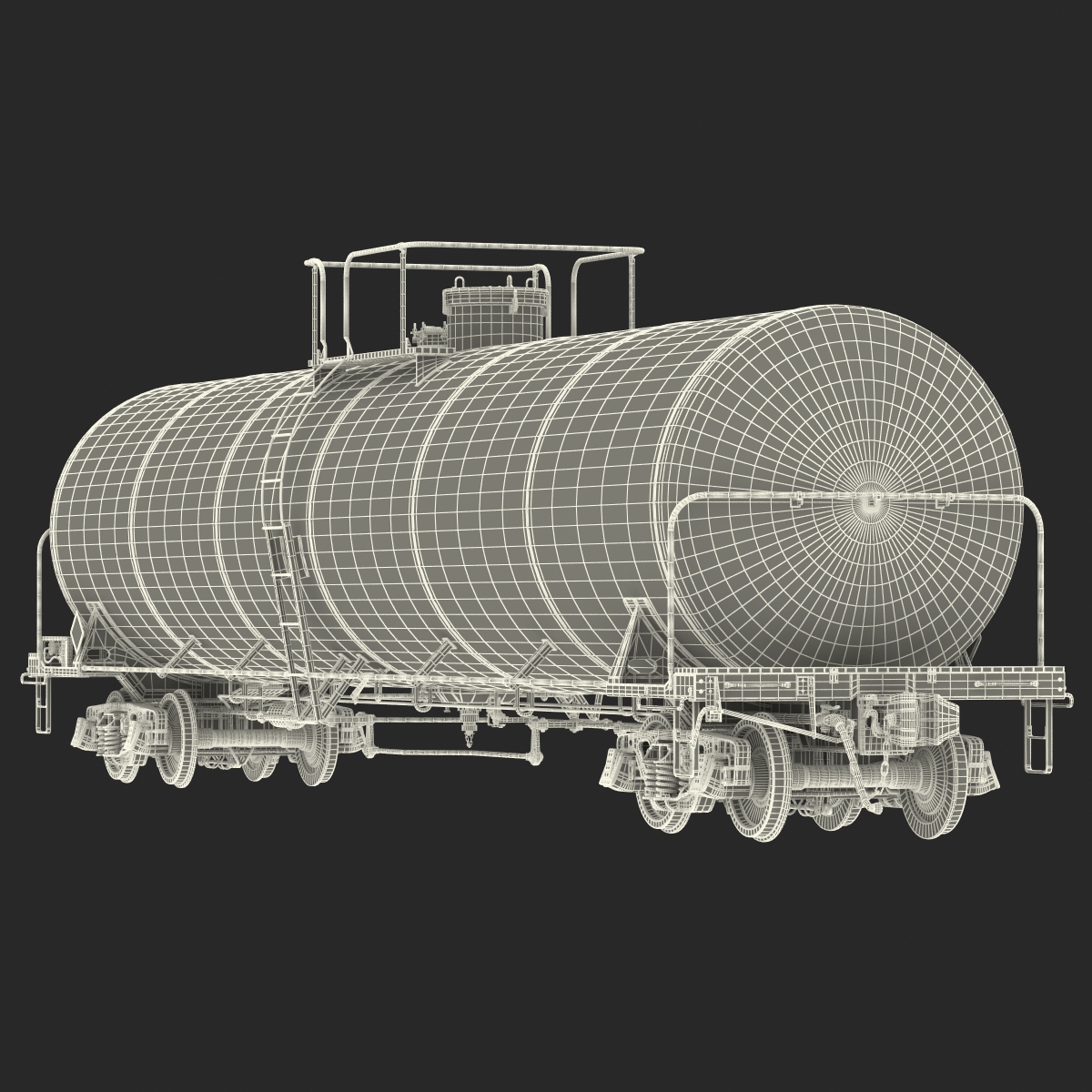 Railroad Tank Car 3D