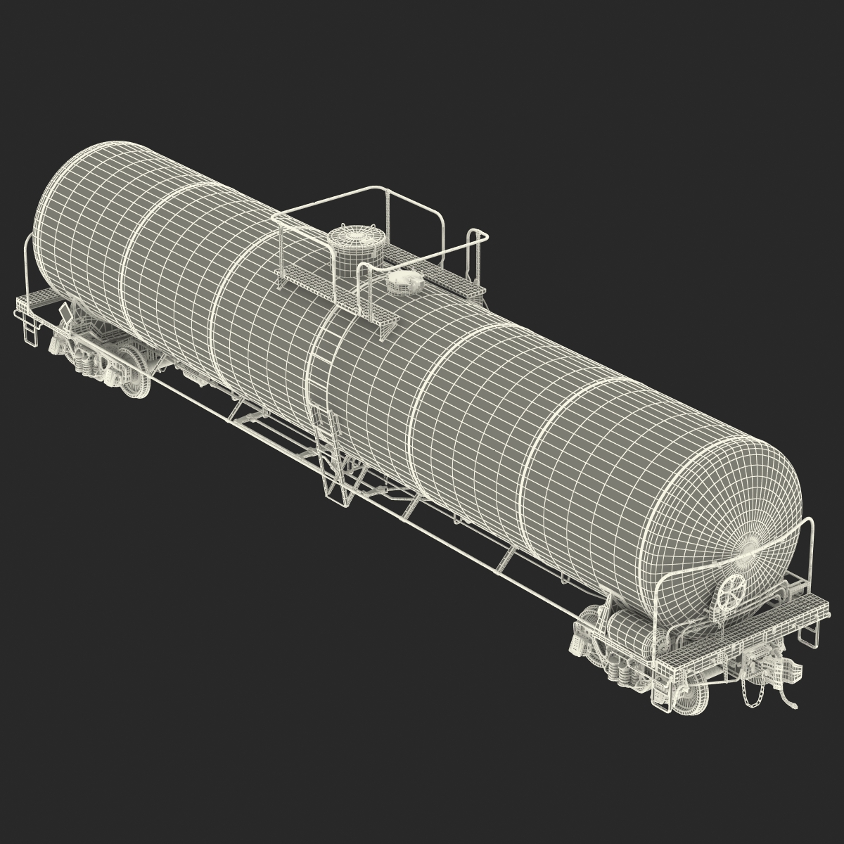 Railroad Tank Car 3D