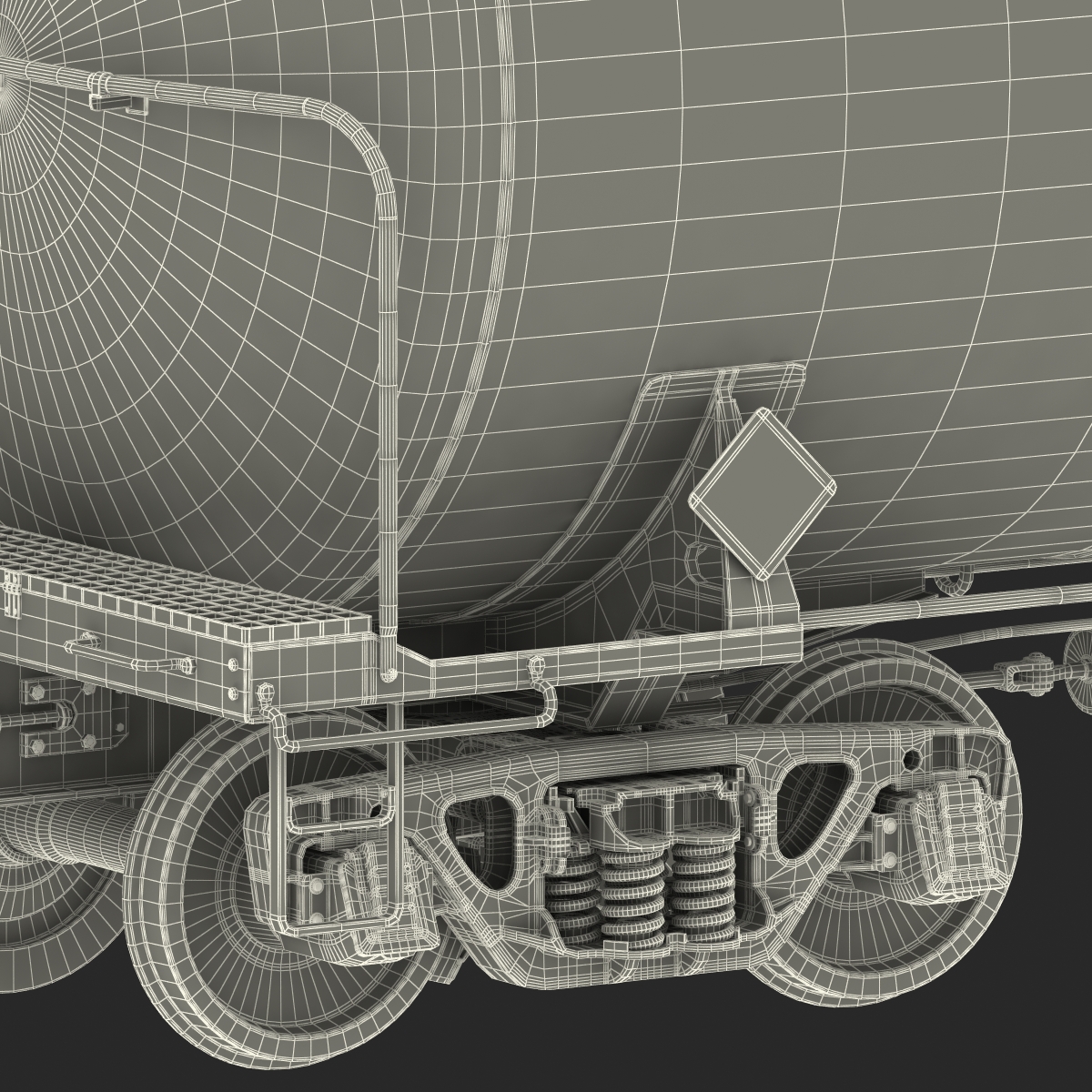 Railroad Tank Car 3D