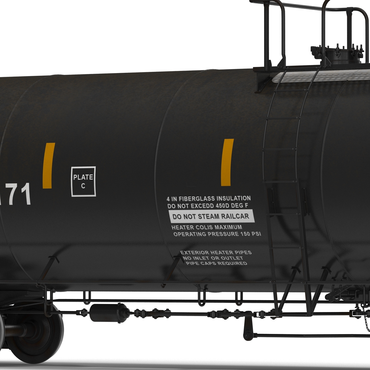 Railroad Tank Car 3D