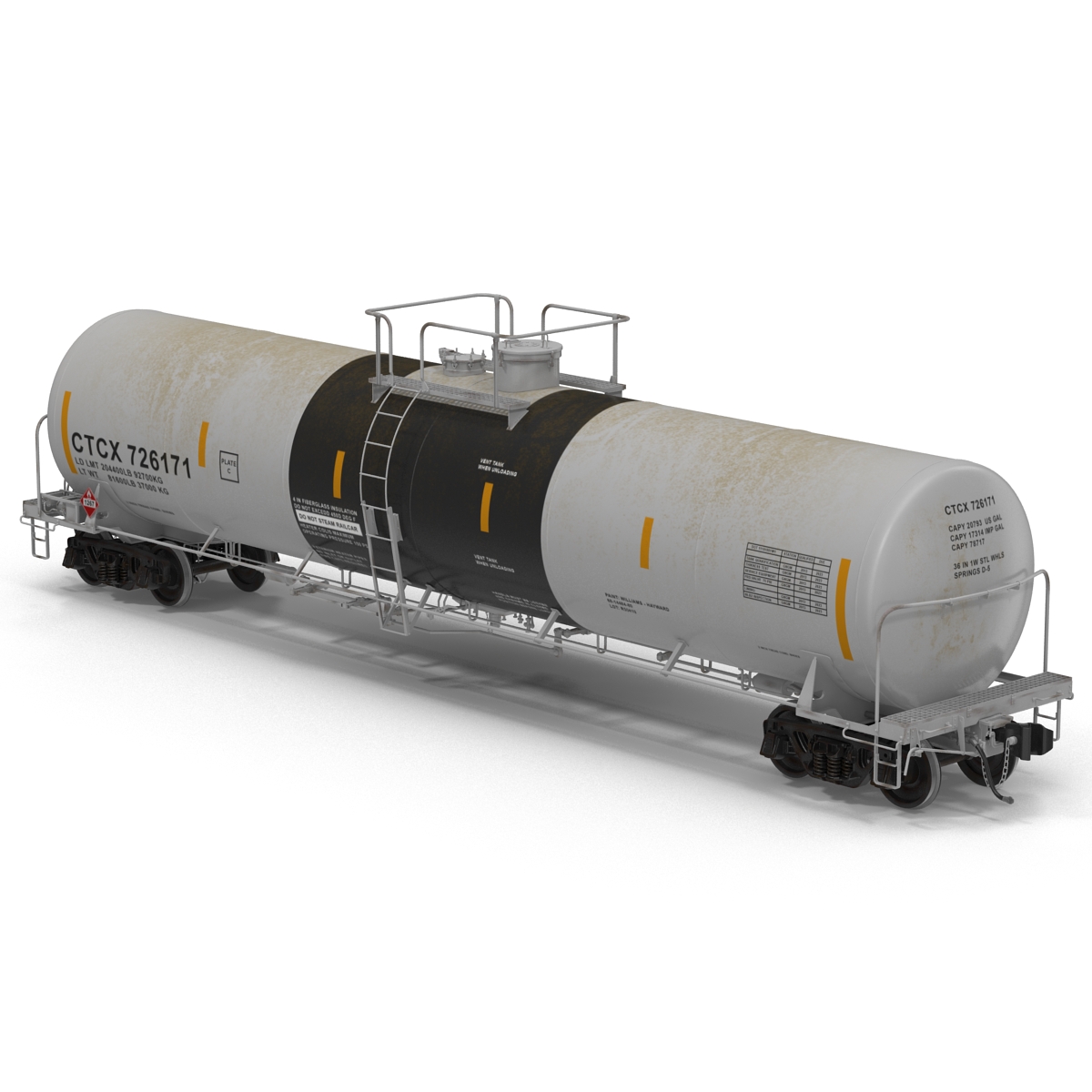 Railroad Tank Car 2 3D model