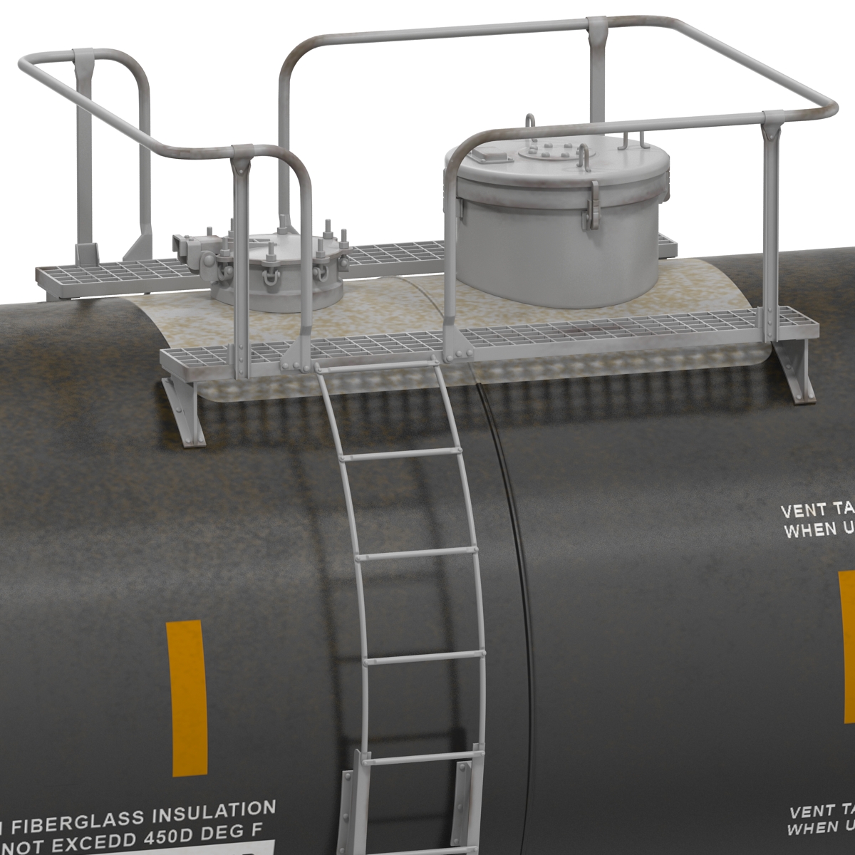 Railroad Tank Car 2 3D model