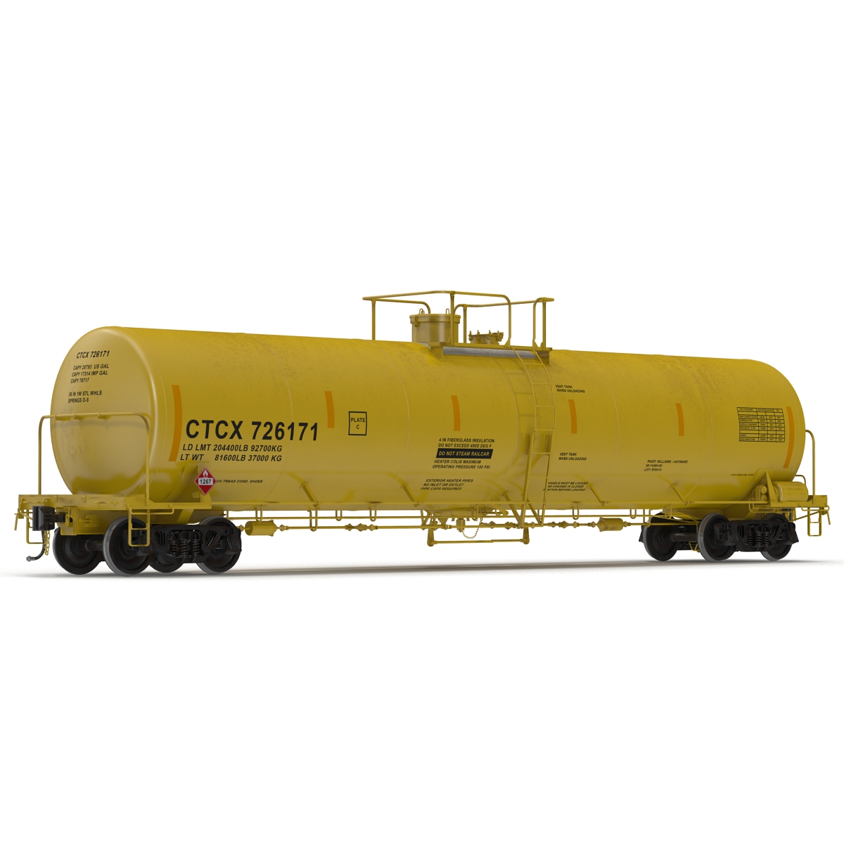 Railroad Tank Car 3 3D model