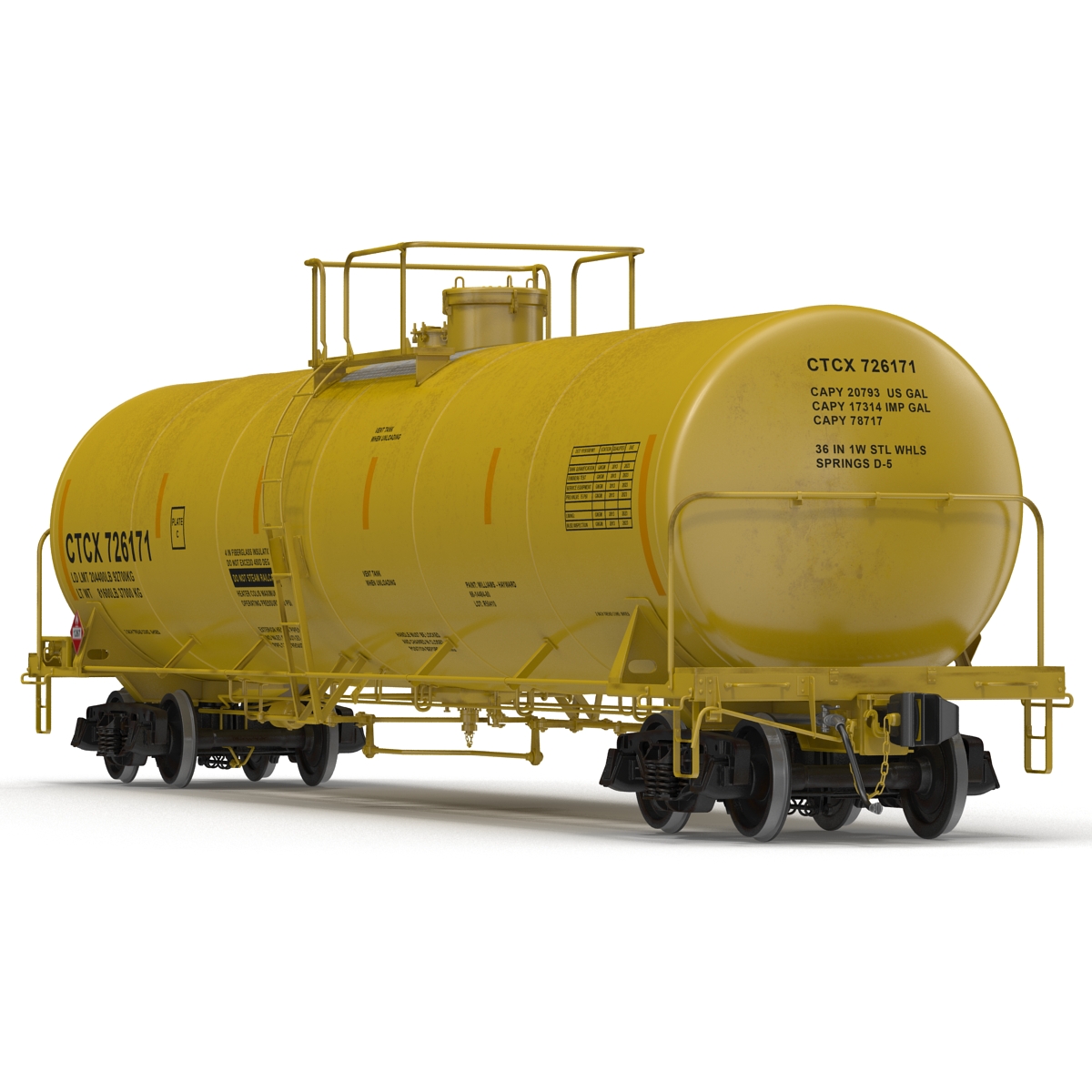 Railroad Tank Car 3 3D model