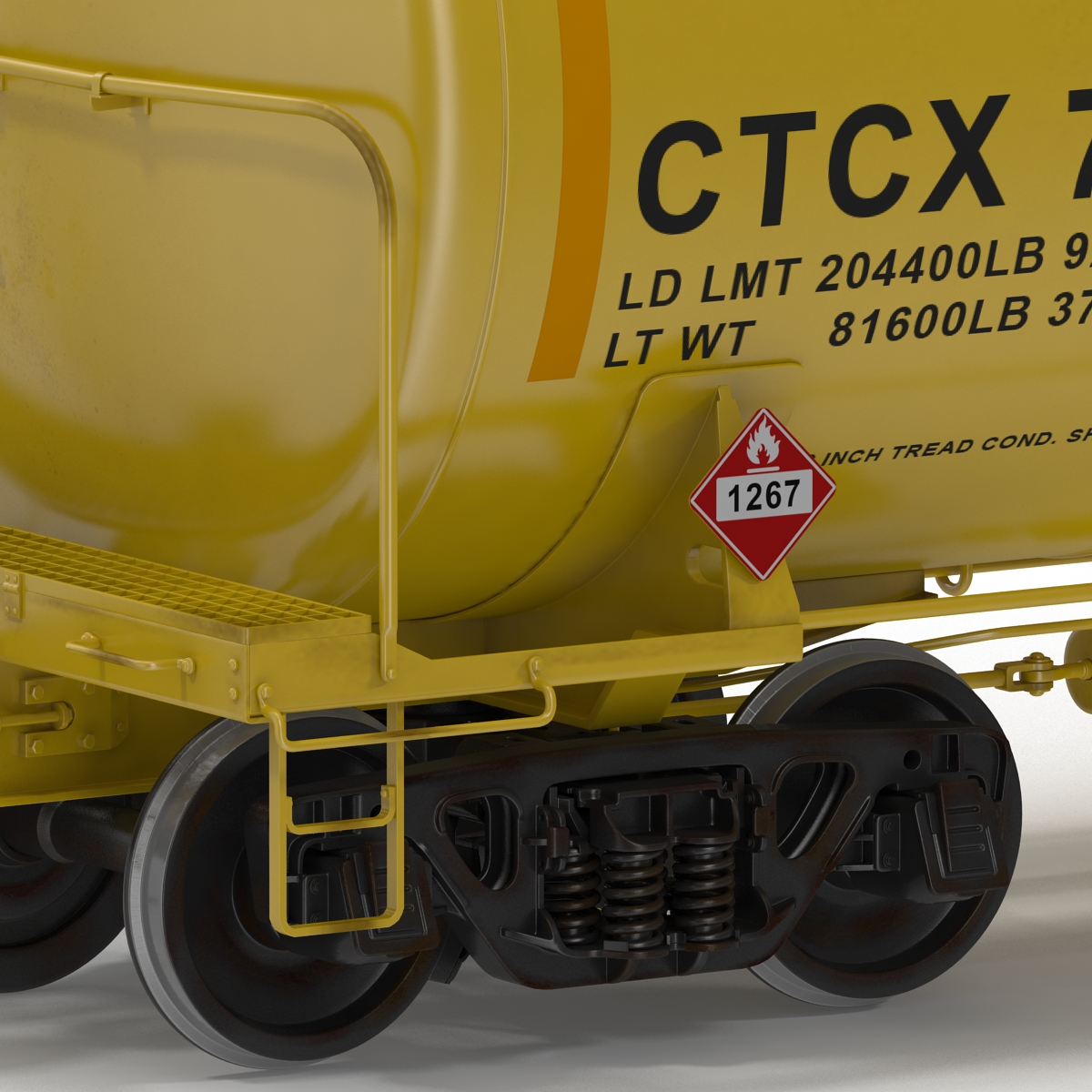 Railroad Tank Car 3 3D model