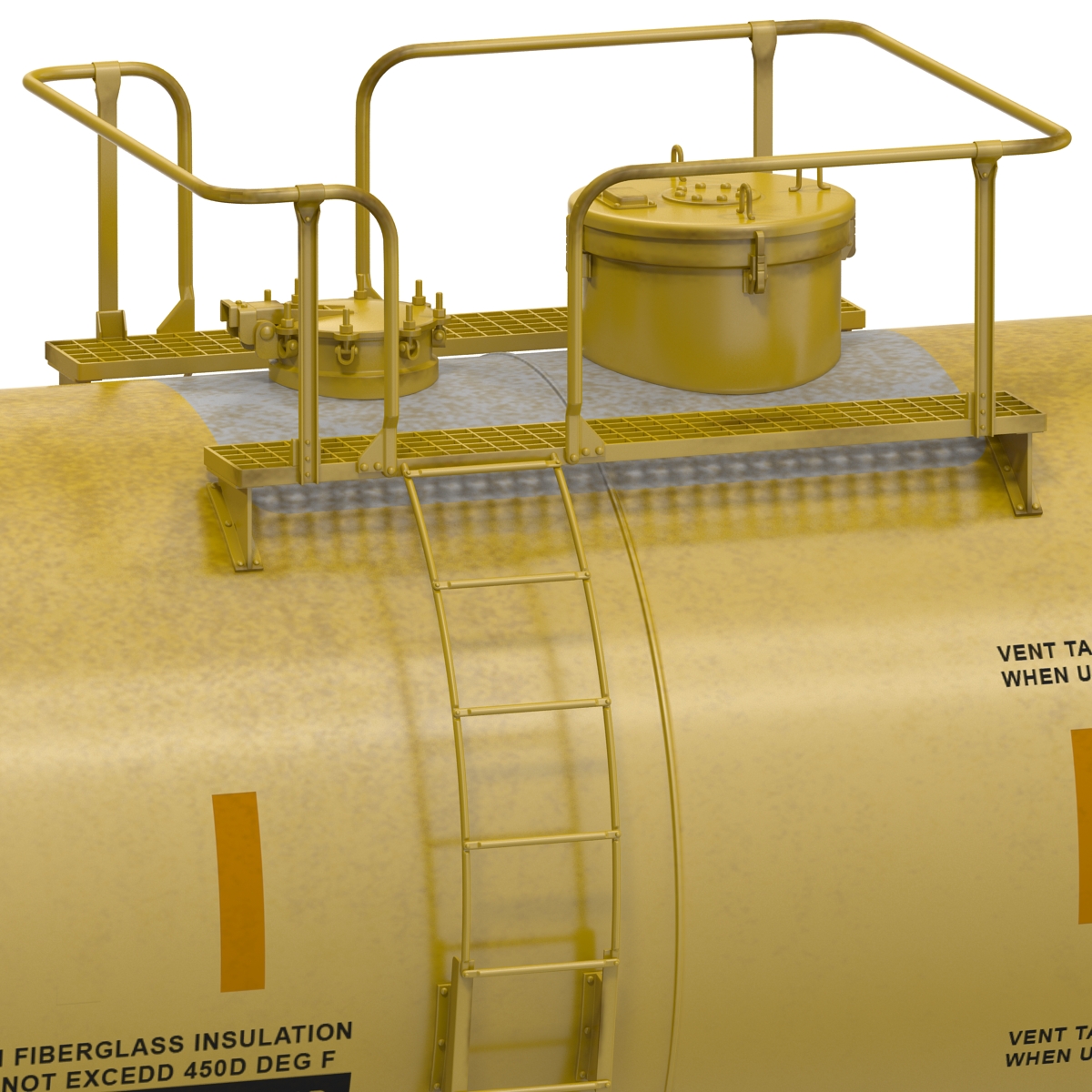 Railroad Tank Car 3 3D model