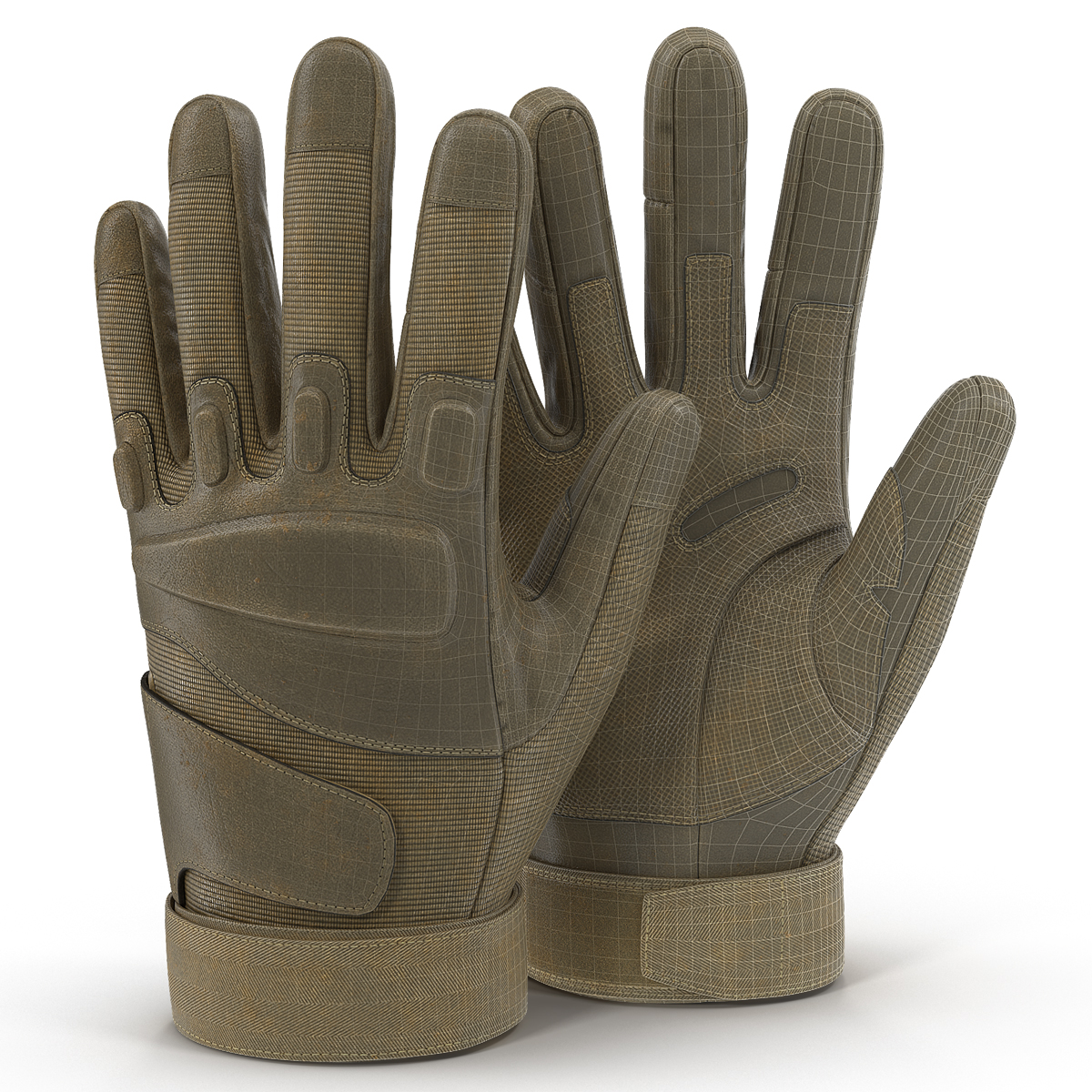 US Soldier Gloves 3D