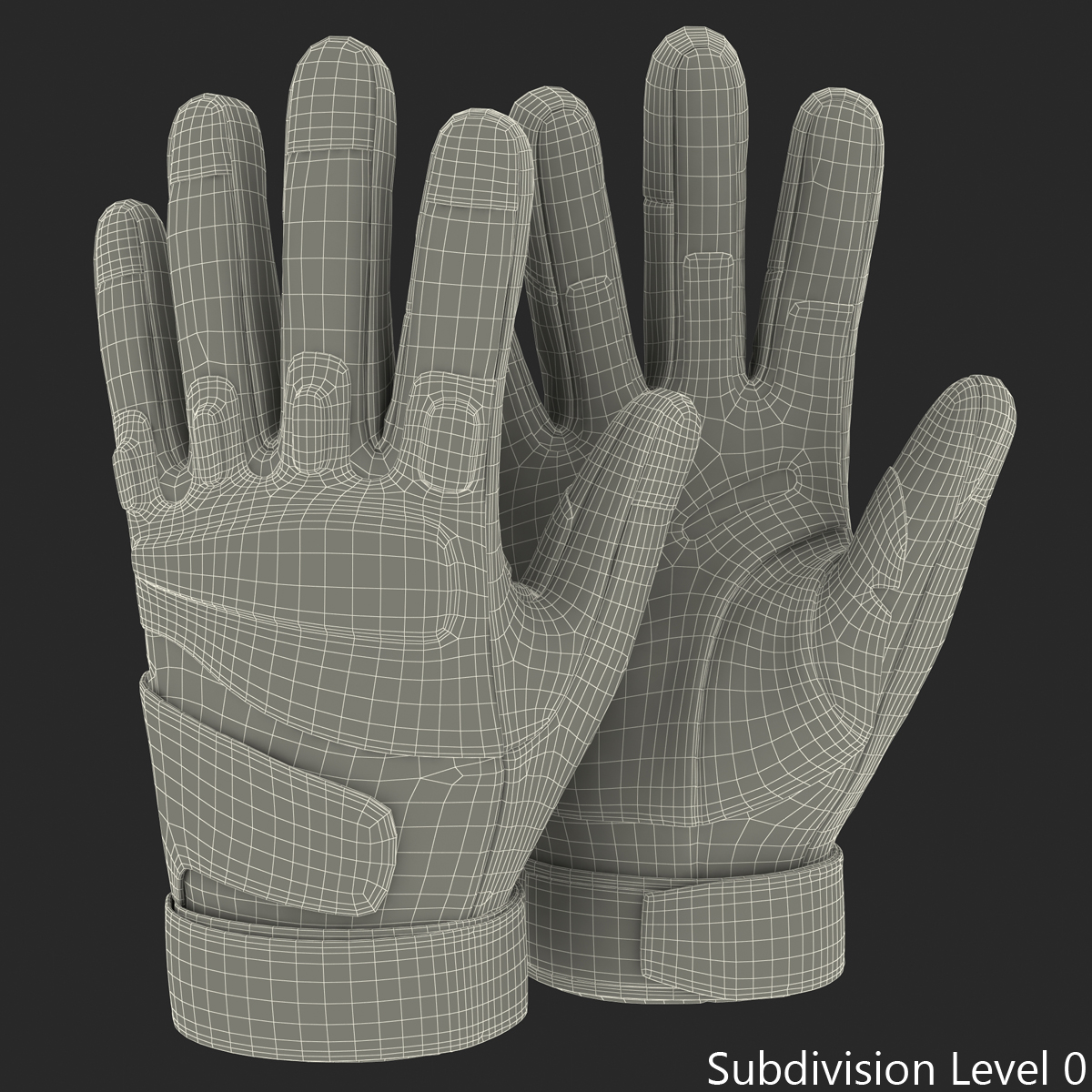 US Soldier Gloves 3D