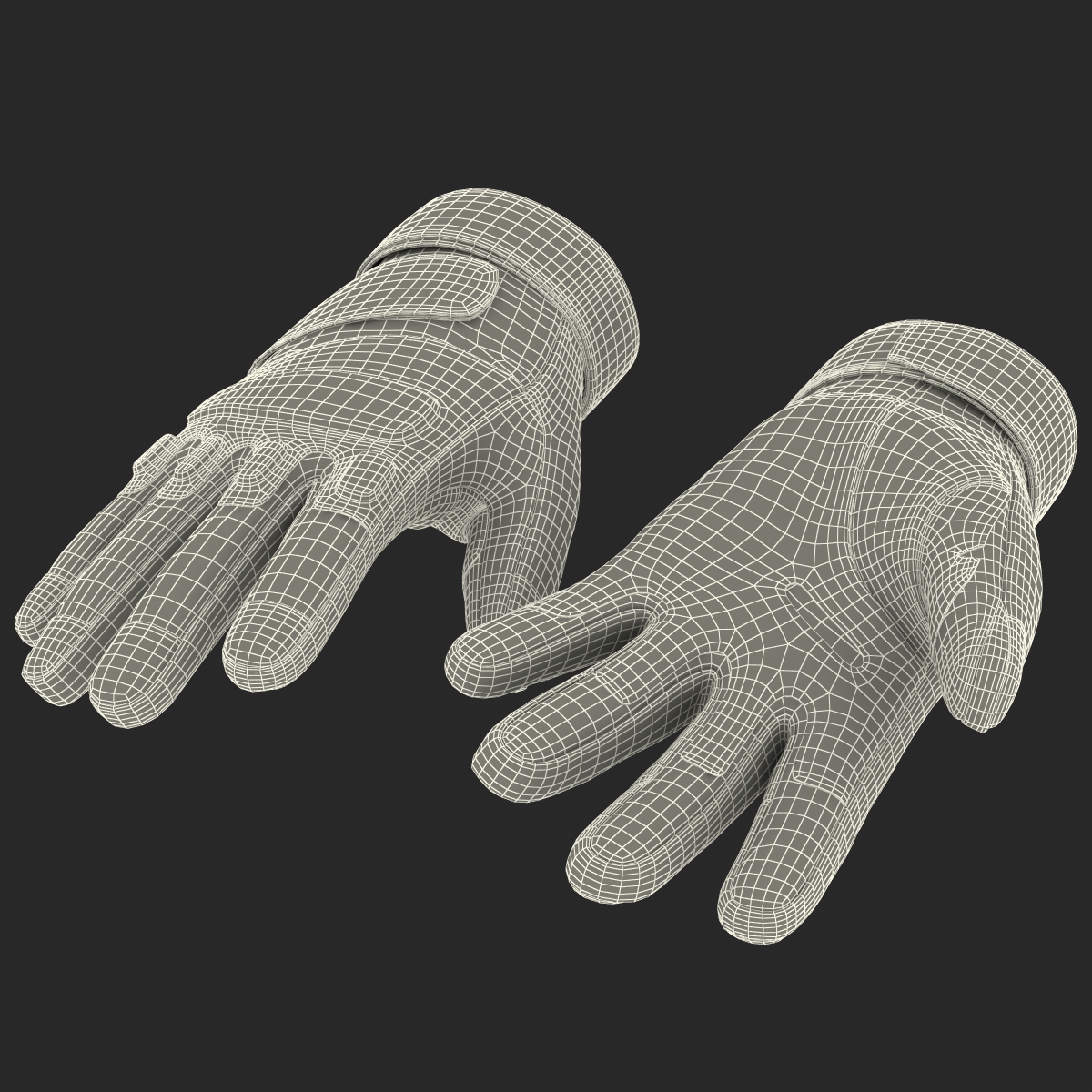 US Soldier Gloves 3D