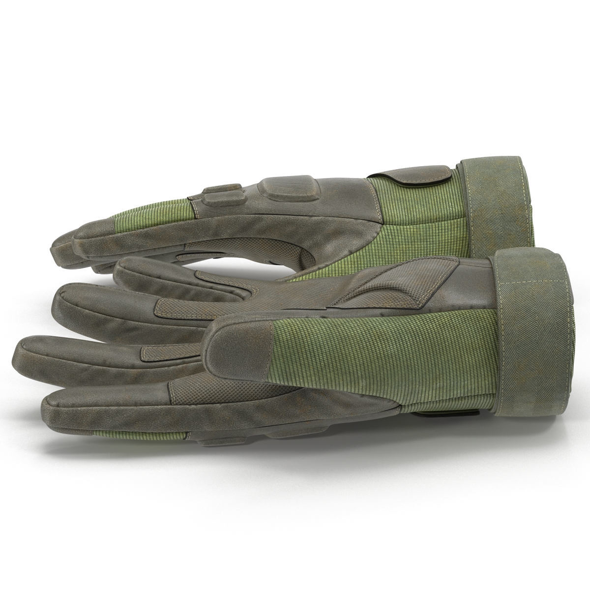 3D US Soldier Gloves Green model