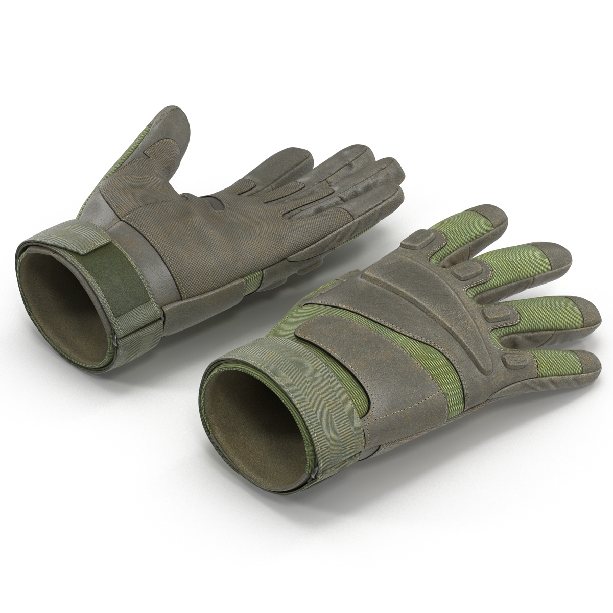 3D US Soldier Gloves Green model