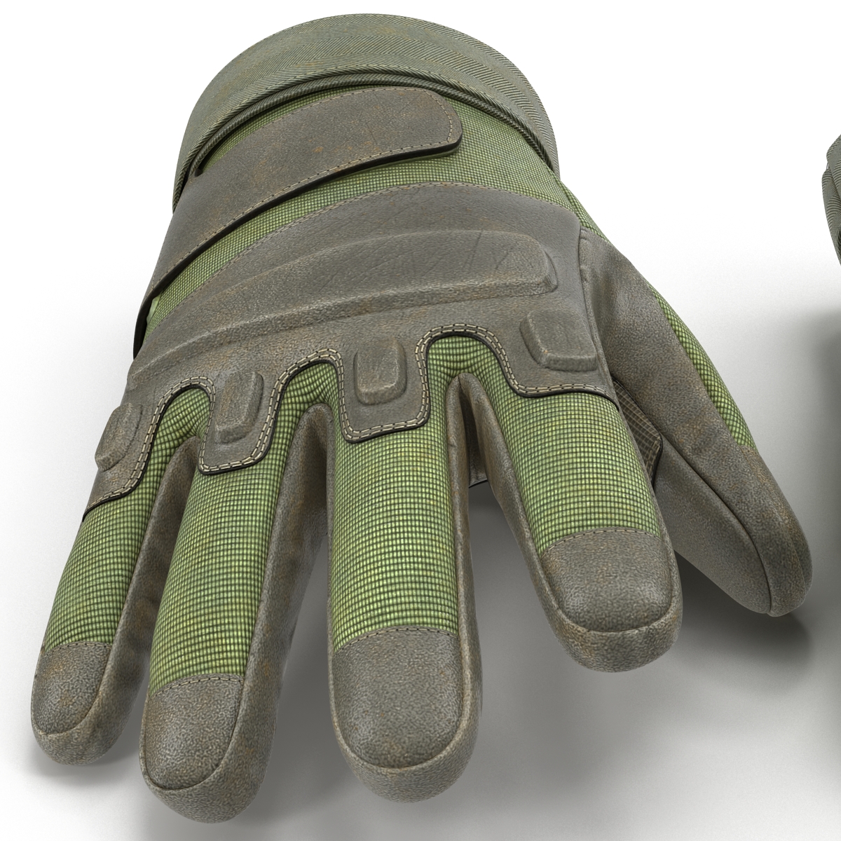 3D US Soldier Gloves Green model