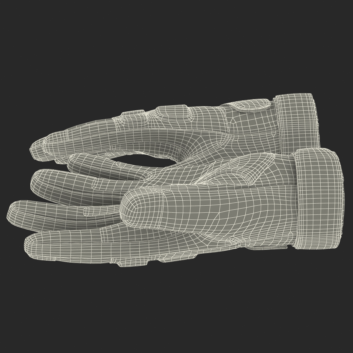 3D US Soldier Gloves Green model