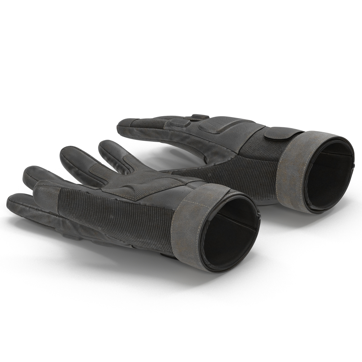 3D US Soldier Gloves Black model