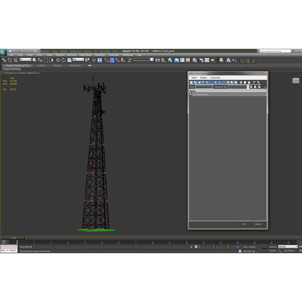 3D model Cellphone Tower