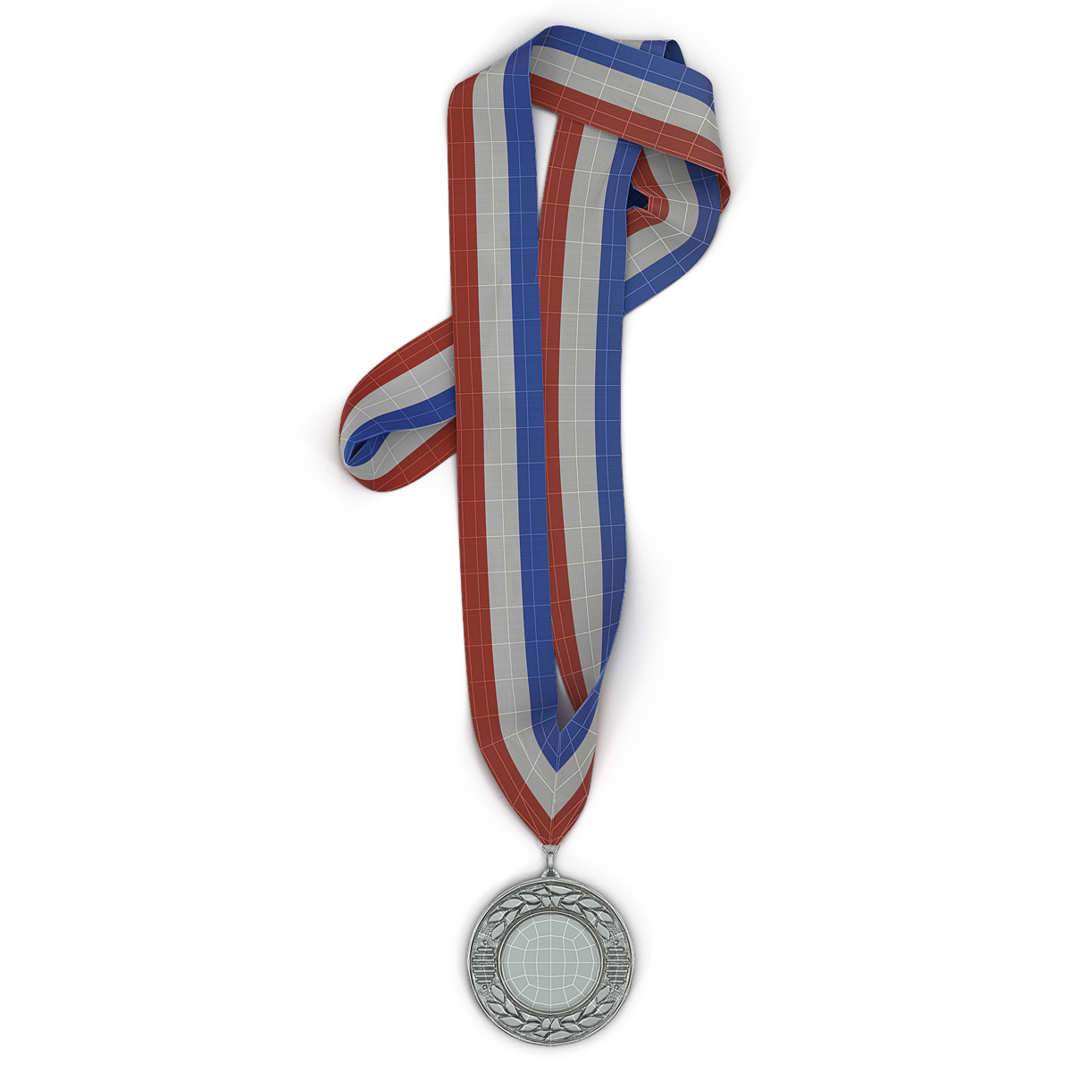 3D model Award Medal 3 Silver