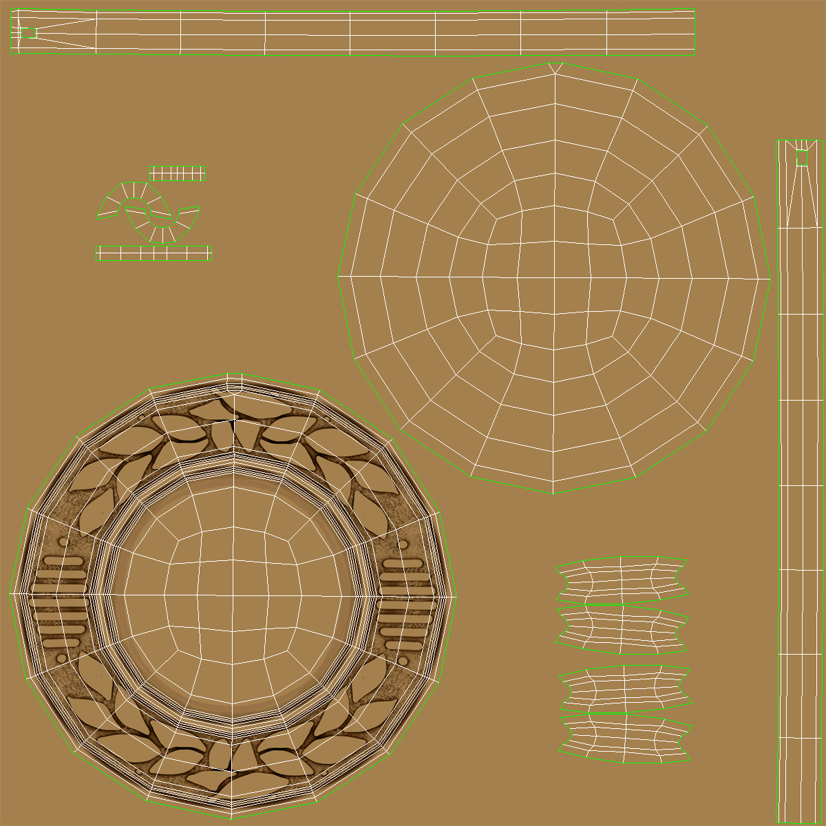 3D model Award Medal 4 Bronze