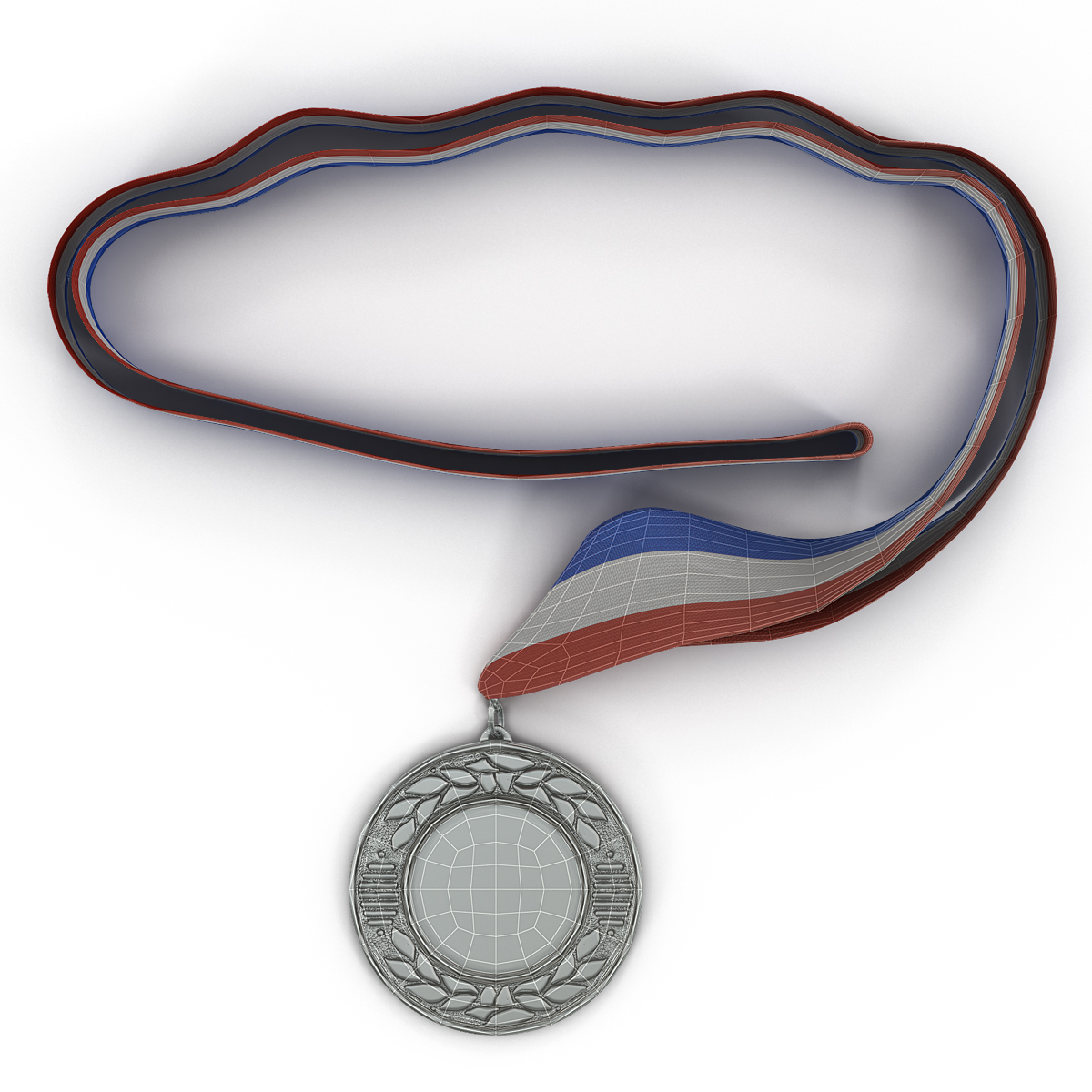 3D model Award Medal 4 Silver