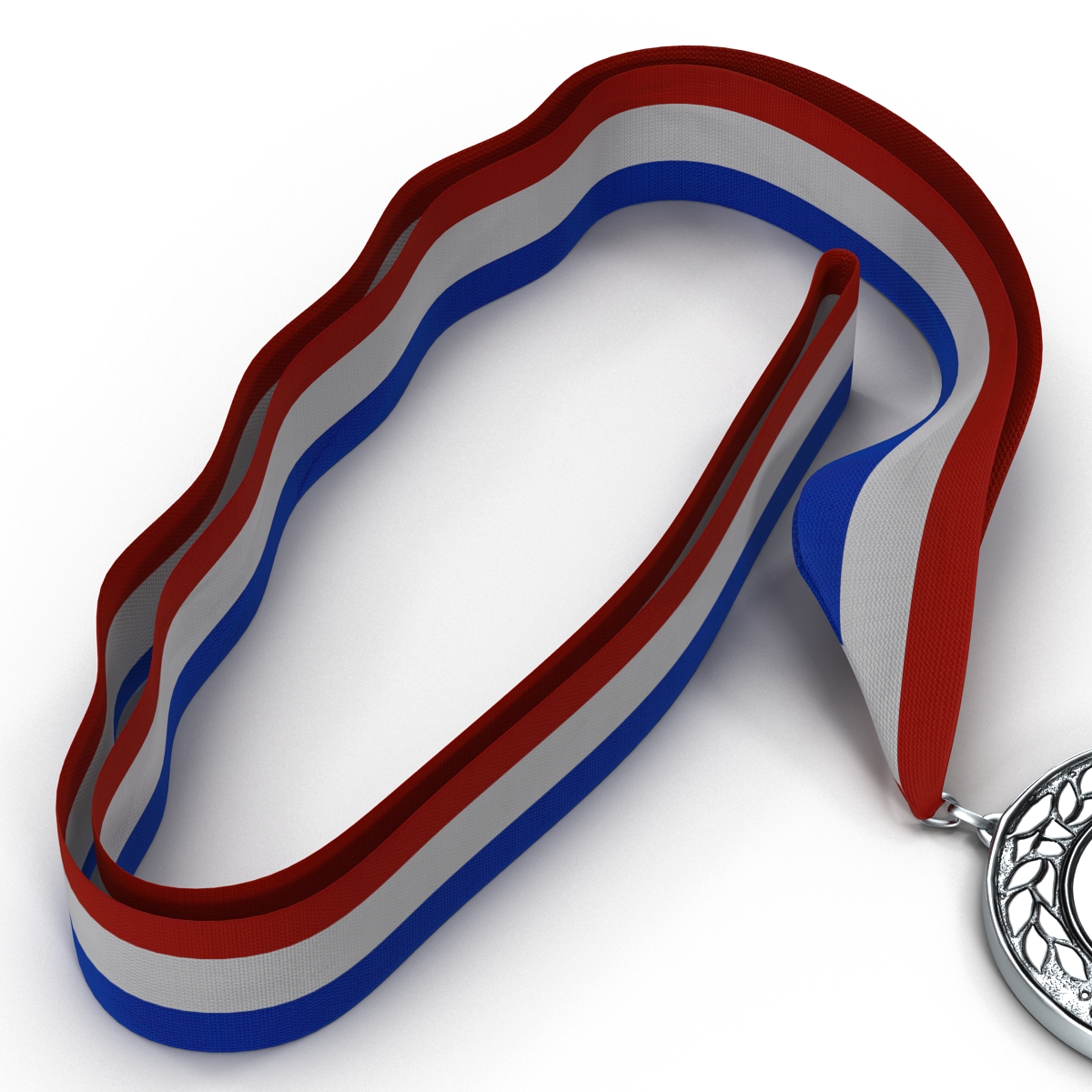 3D model Award Medal 4 Silver