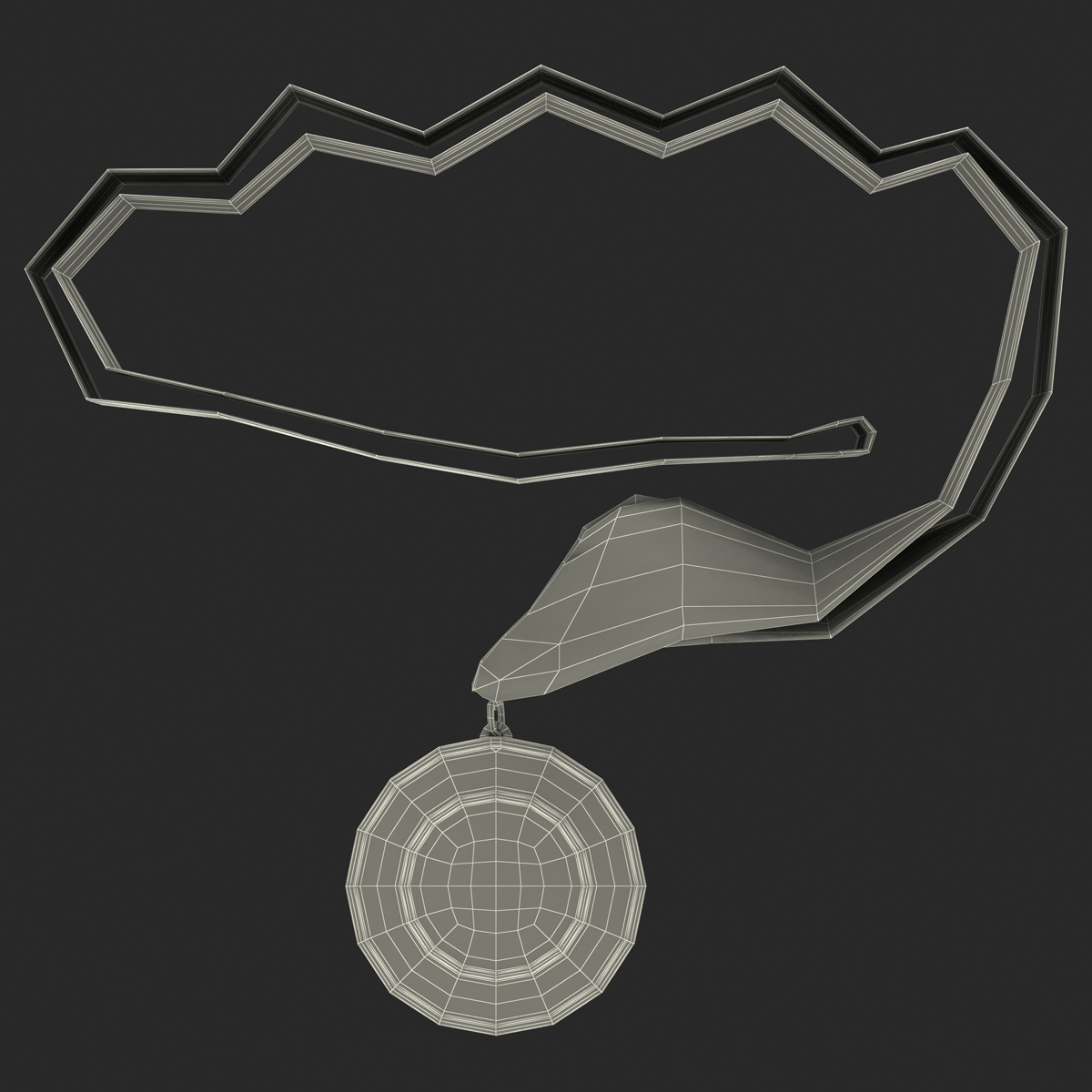 3D model Award Medal 4 Silver