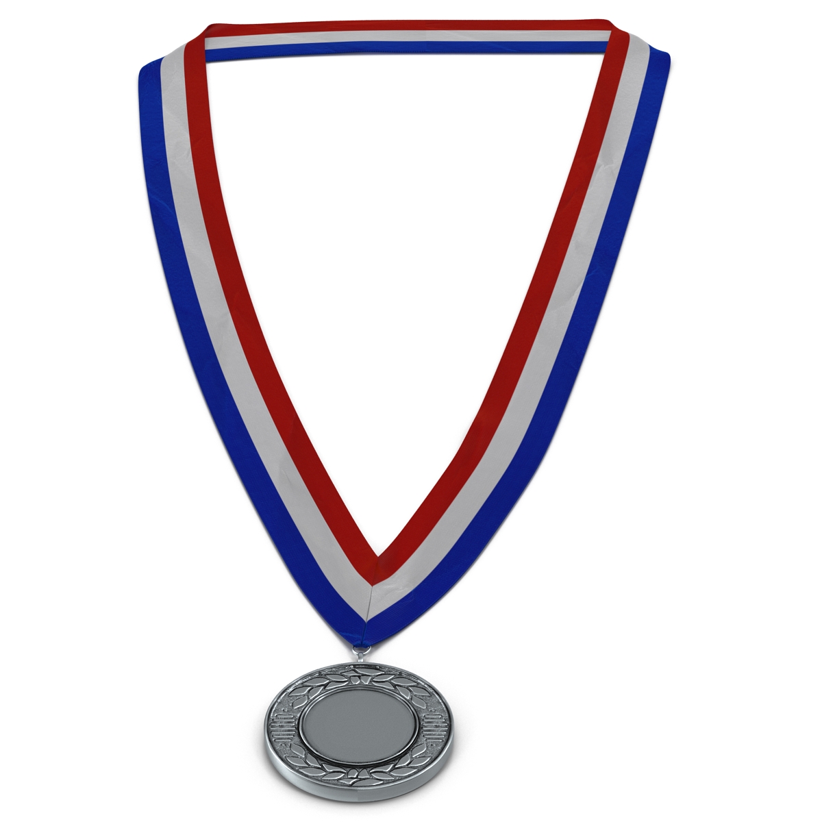 3D Award Medal Silver model