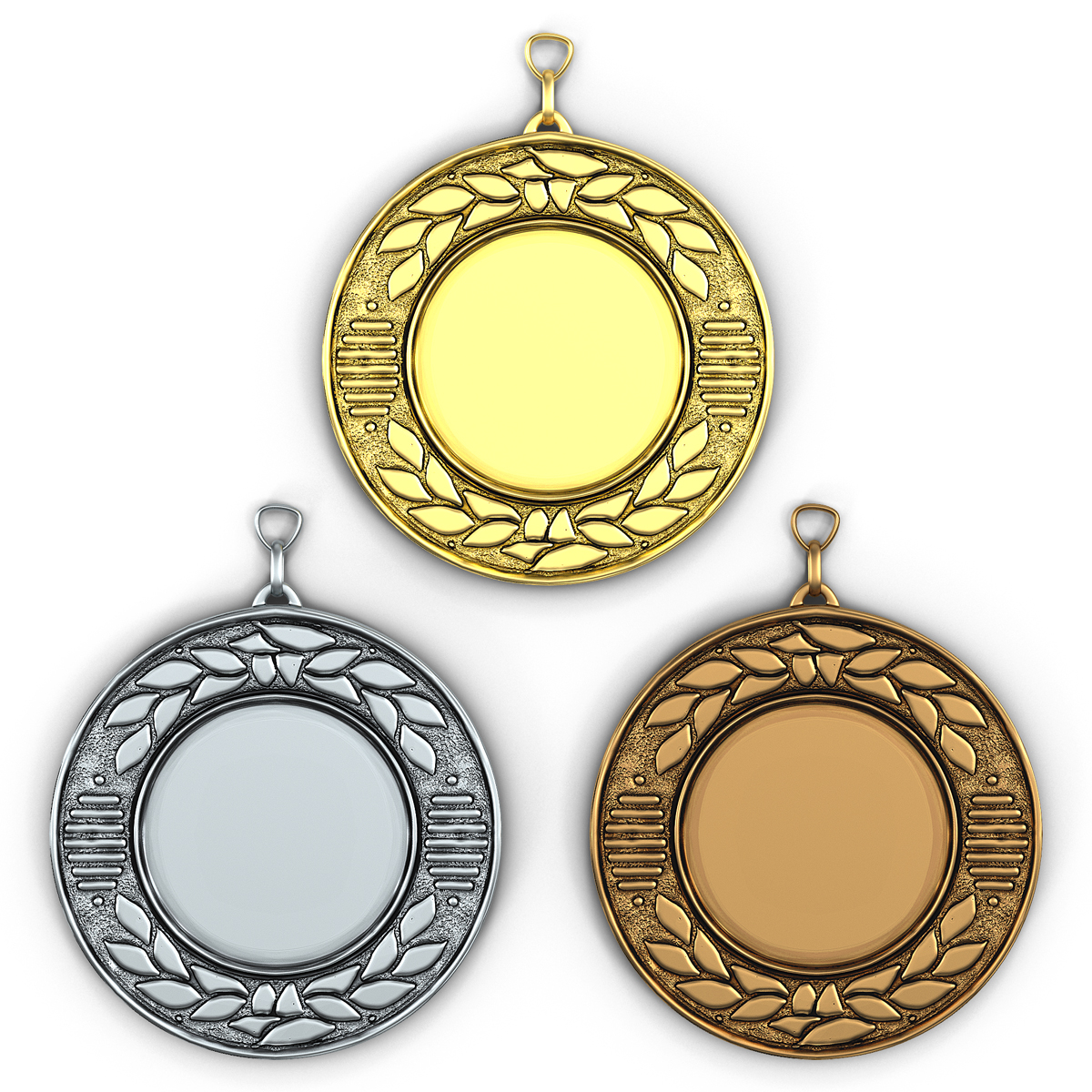 3D Award Medals Set 3 model