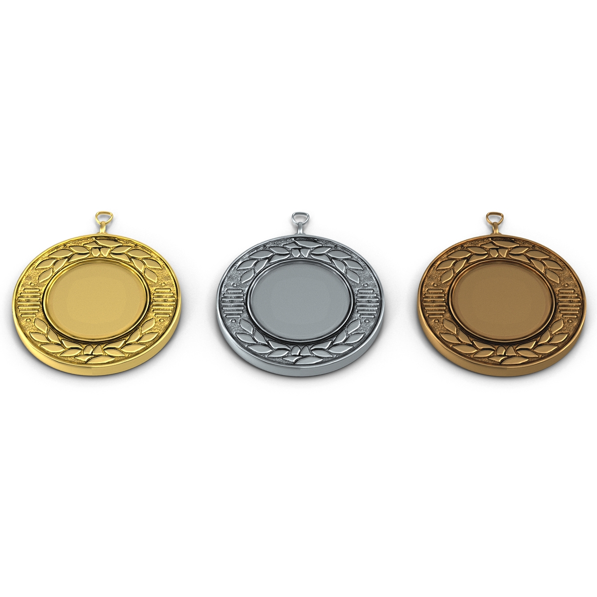 3D Award Medals Set 3 model