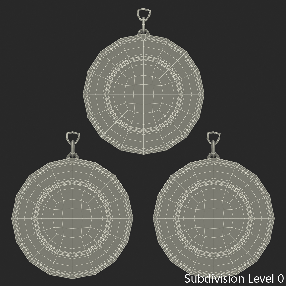 3D Award Medals Set 3 model