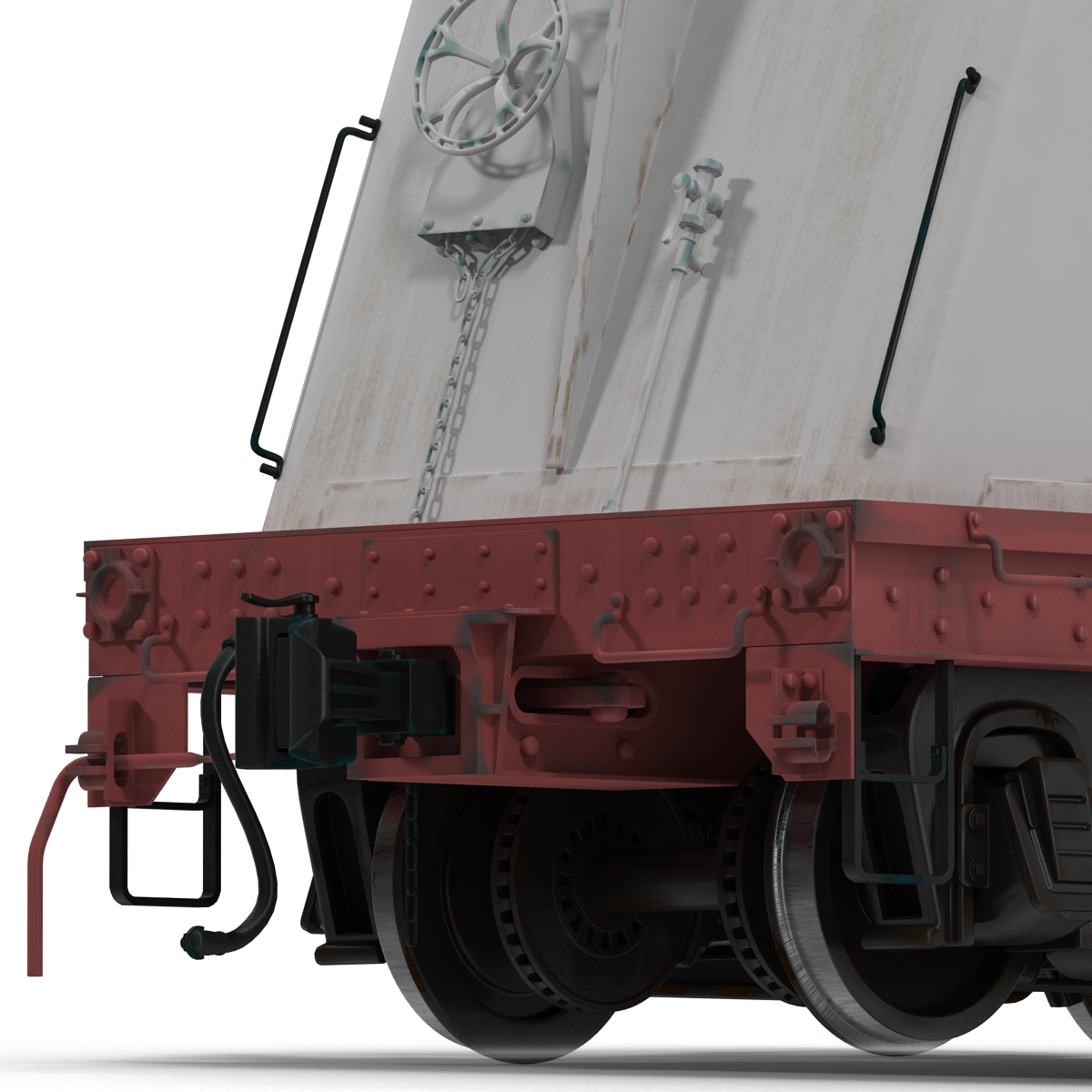 3D Milk Tank Car model