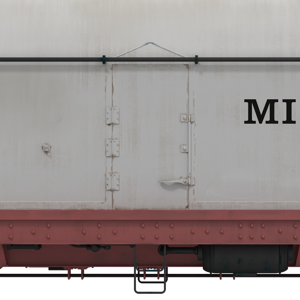 3D Milk Tank Car model