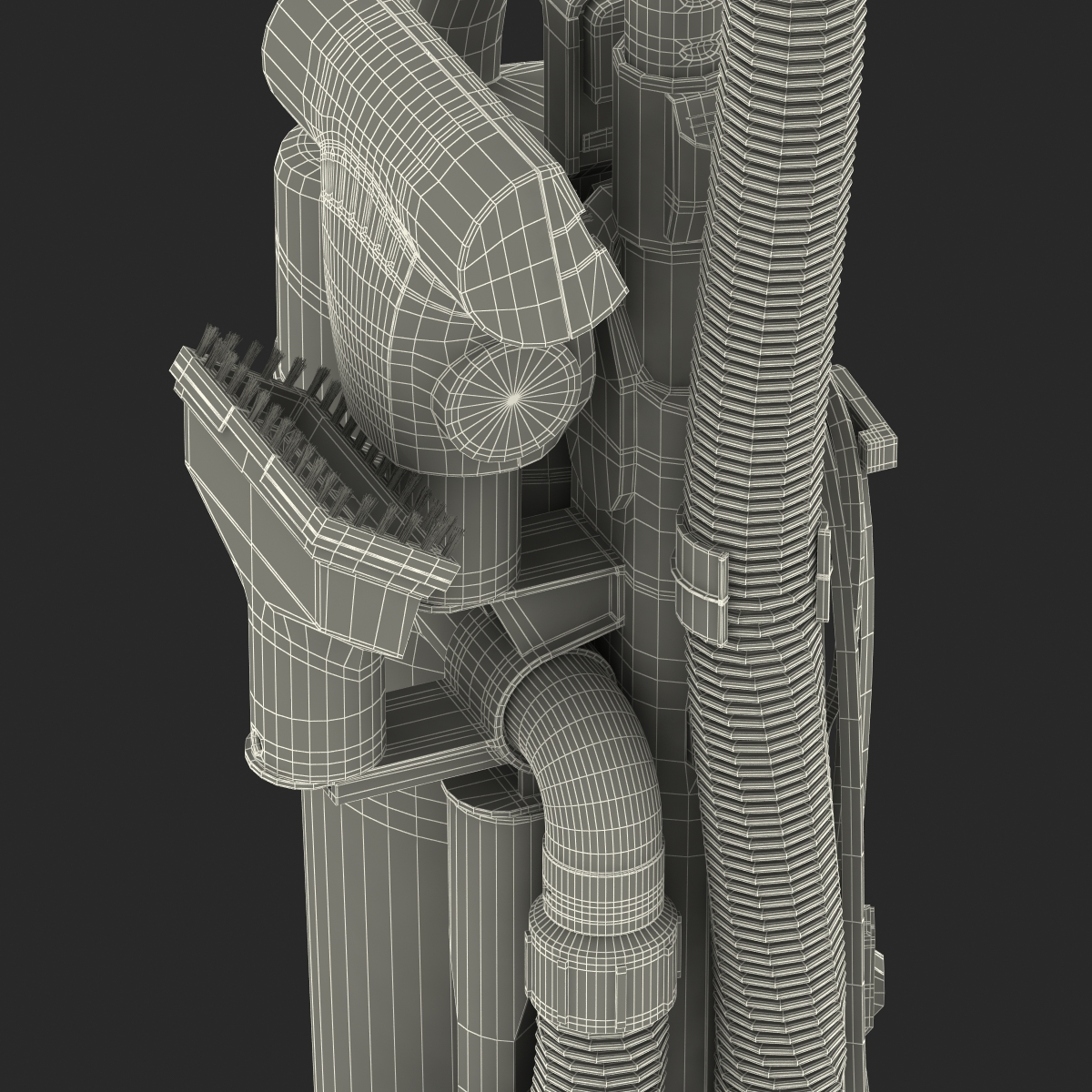 Upright Vacuum Cleaner 3D