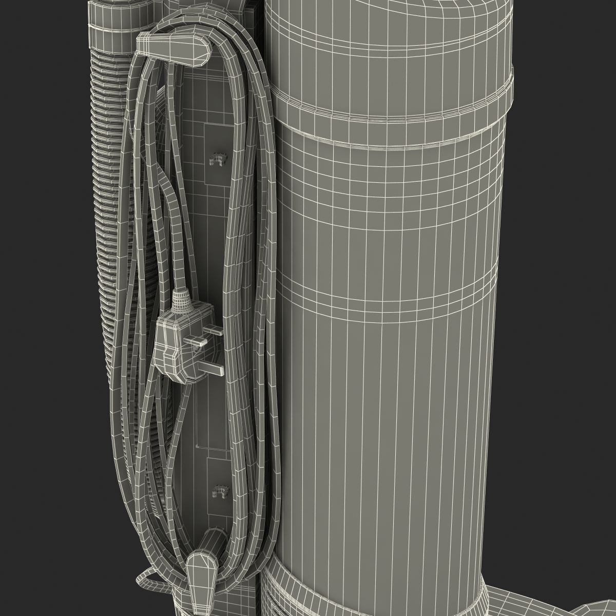 Upright Vacuum Cleaner 3D