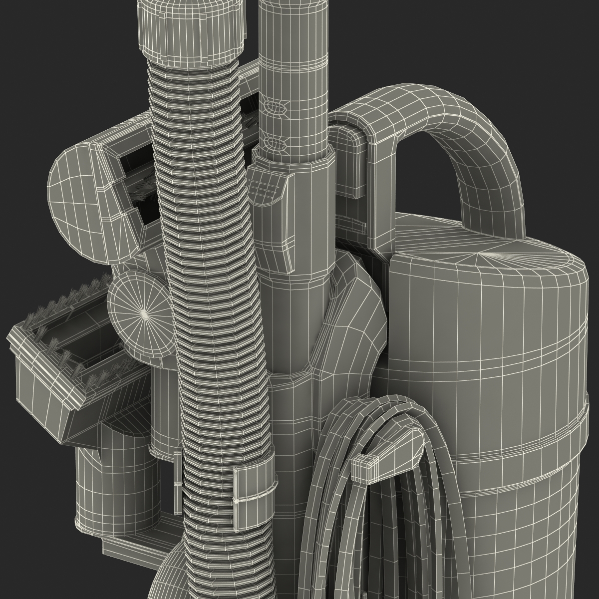 Upright Vacuum Cleaner 3D