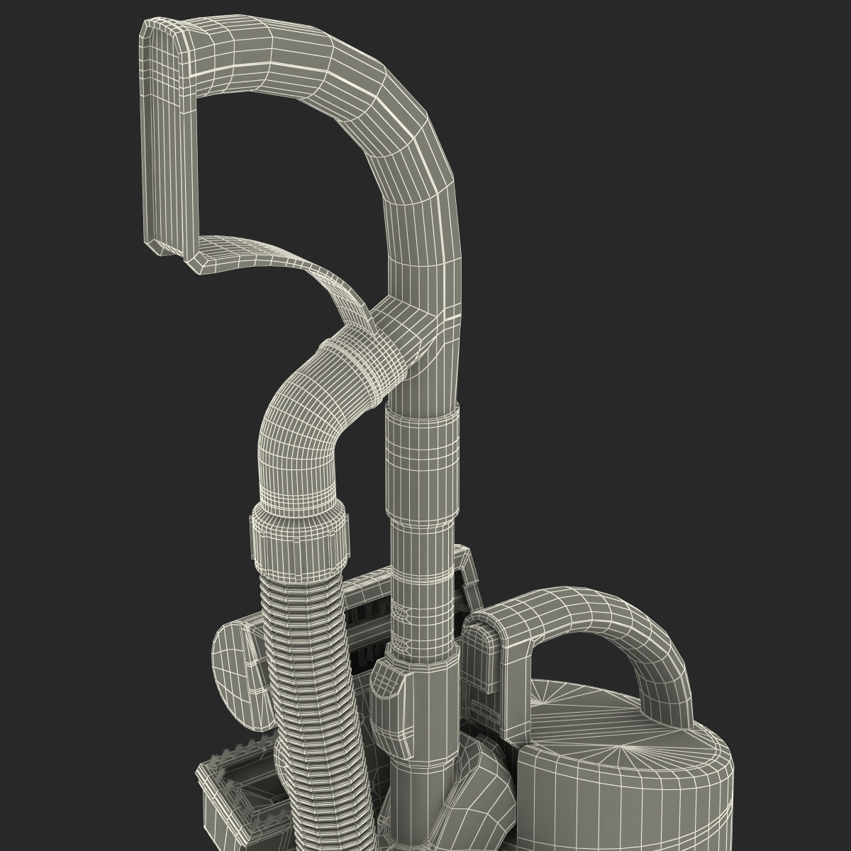 Upright Vacuum Cleaner 3D