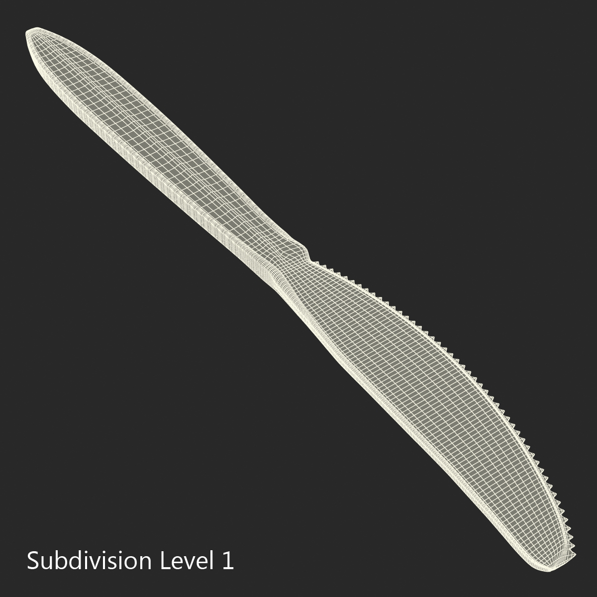 3D Plastic Knife model