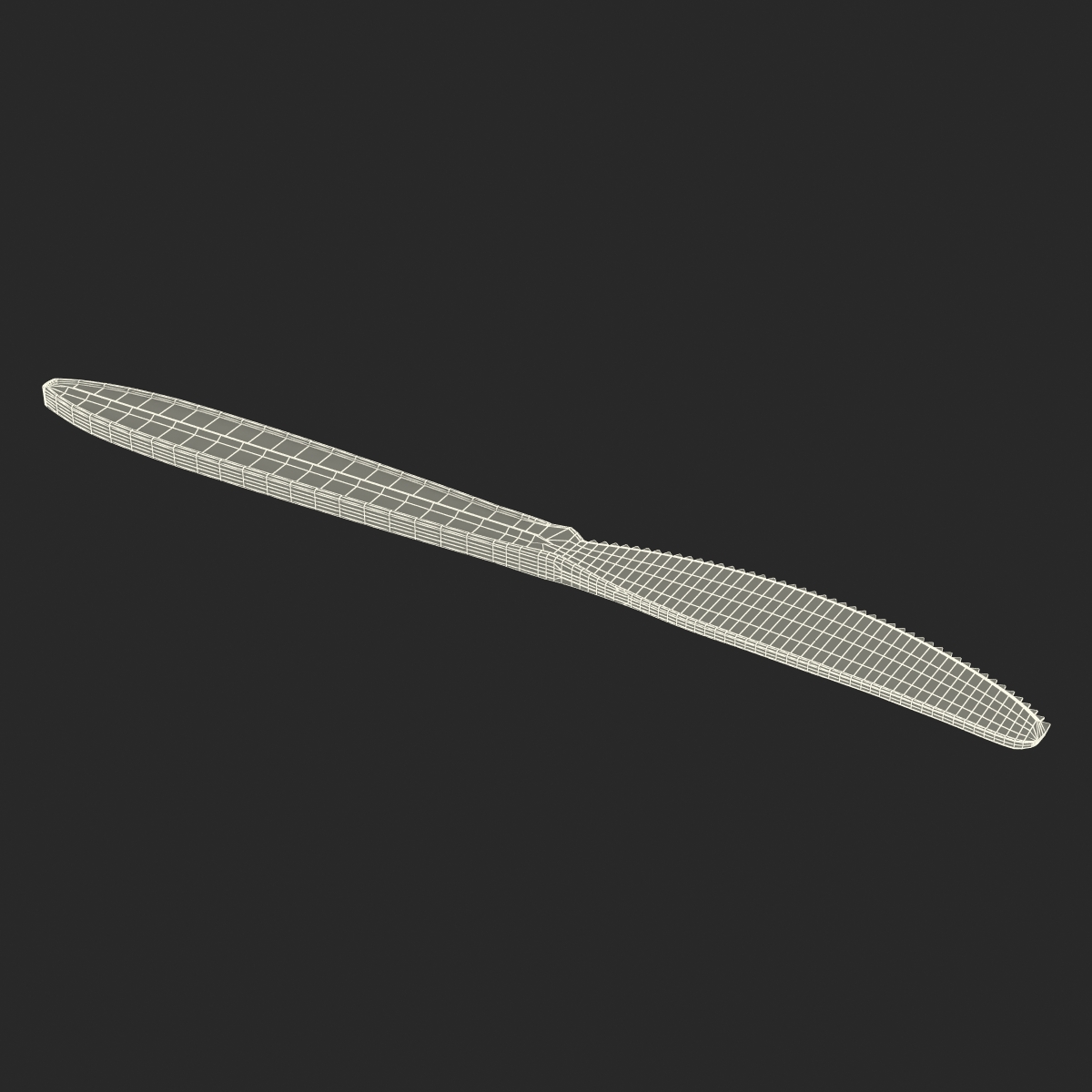 3D Plastic Knife model