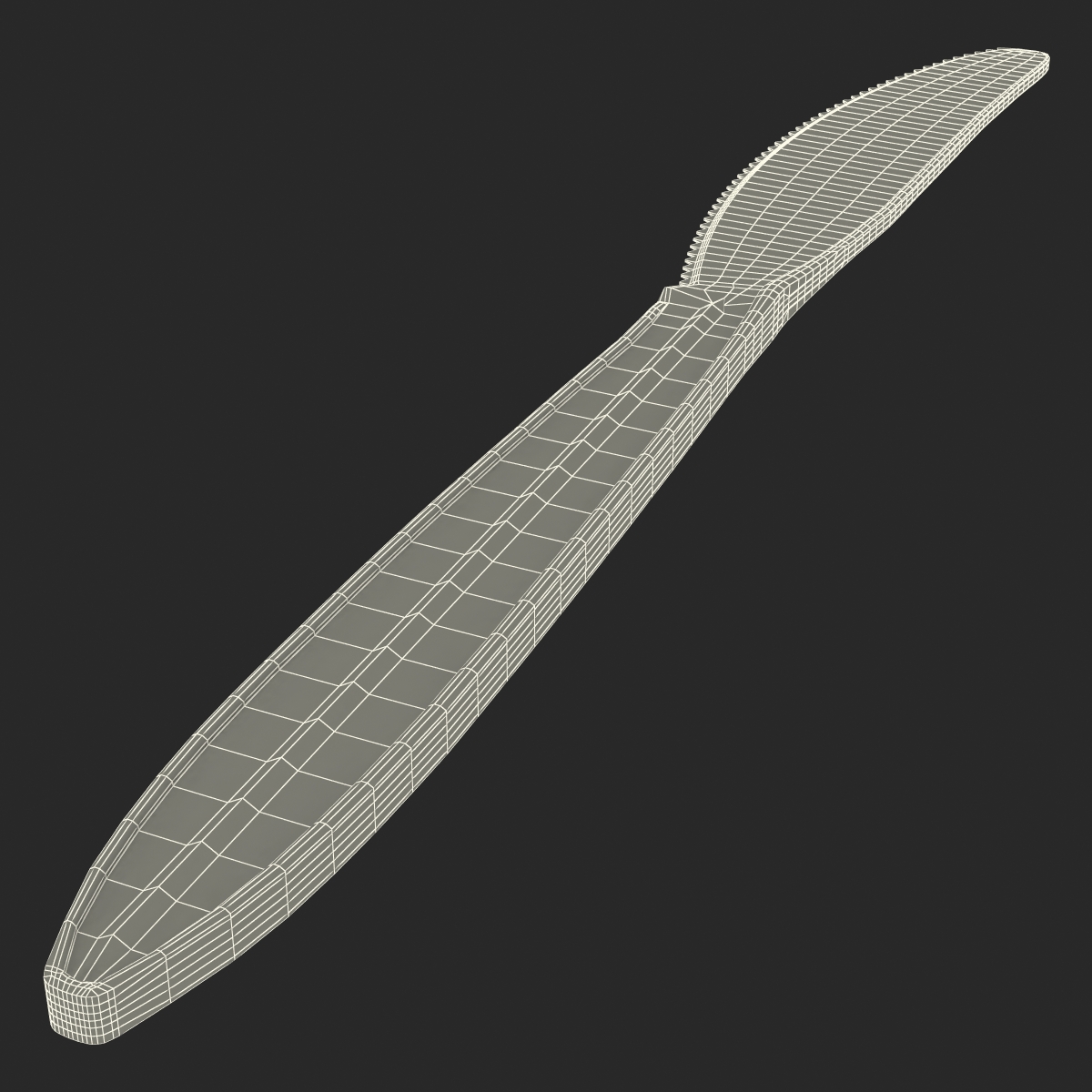 3D Plastic Knife model