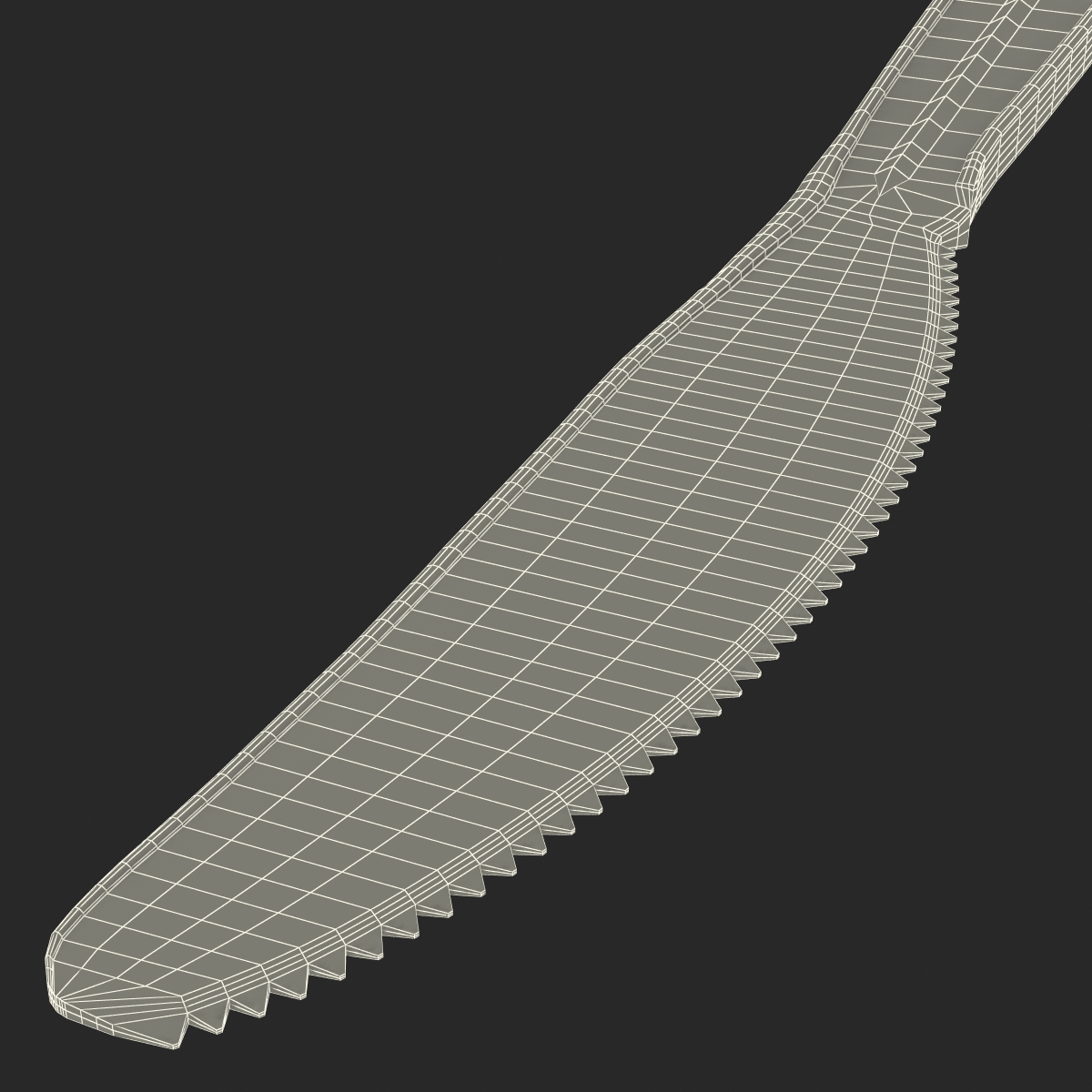 3D Plastic Knife model