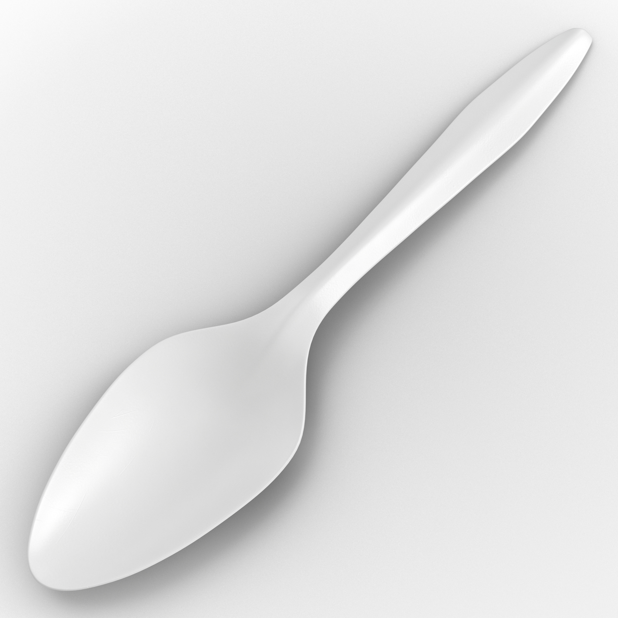 3D Plastic Spoon model