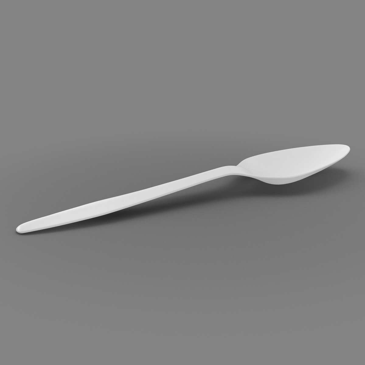 3D Plastic Spoon model