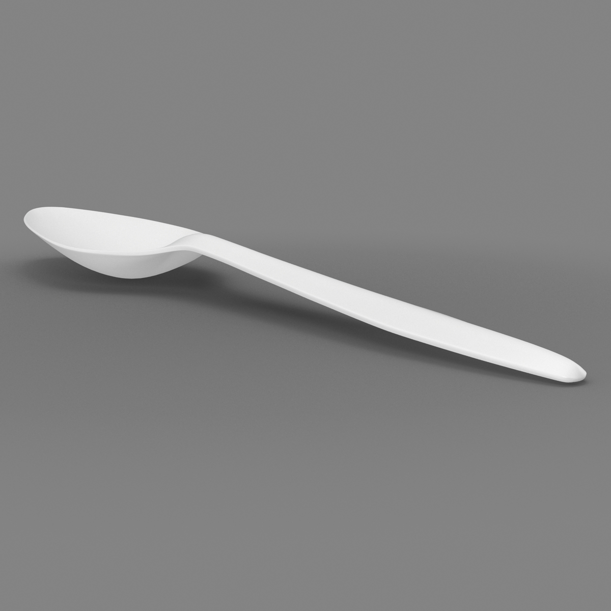 3D Plastic Spoon model