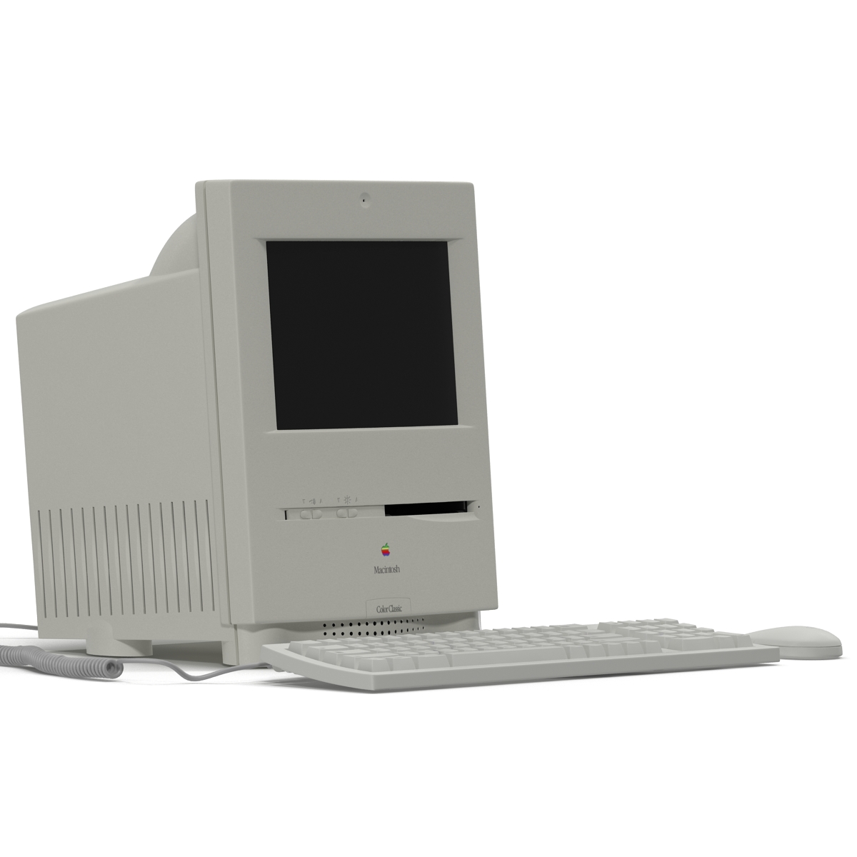 3D Apple Macintosh Color Classic Set model