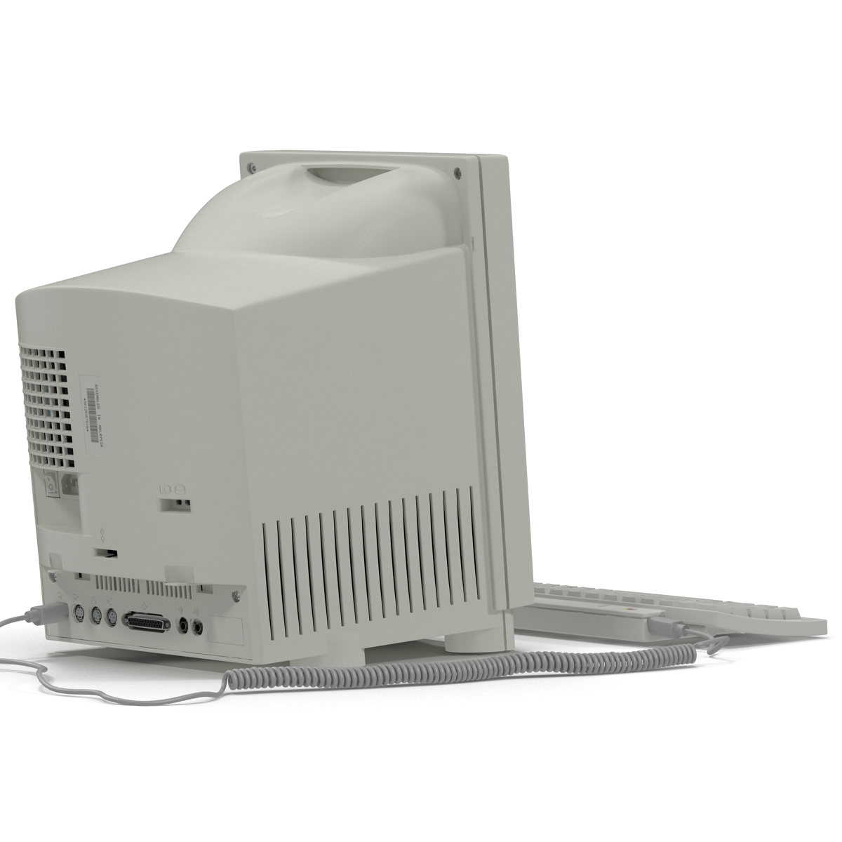 3D Apple Macintosh Color Classic Set model