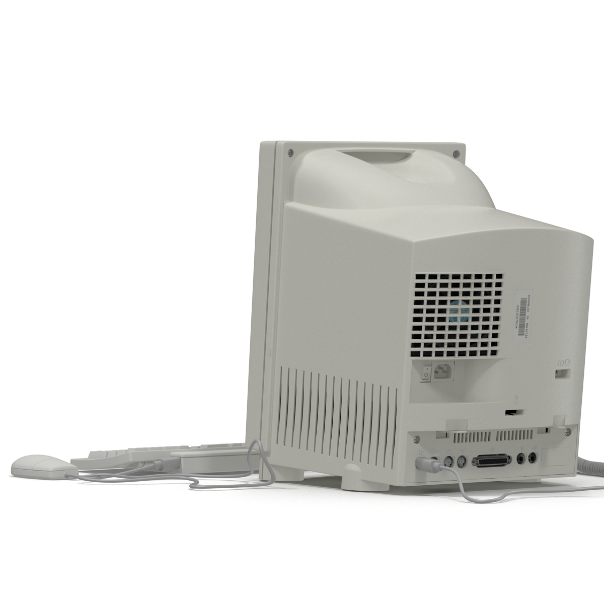 3D Apple Macintosh Color Classic Set model