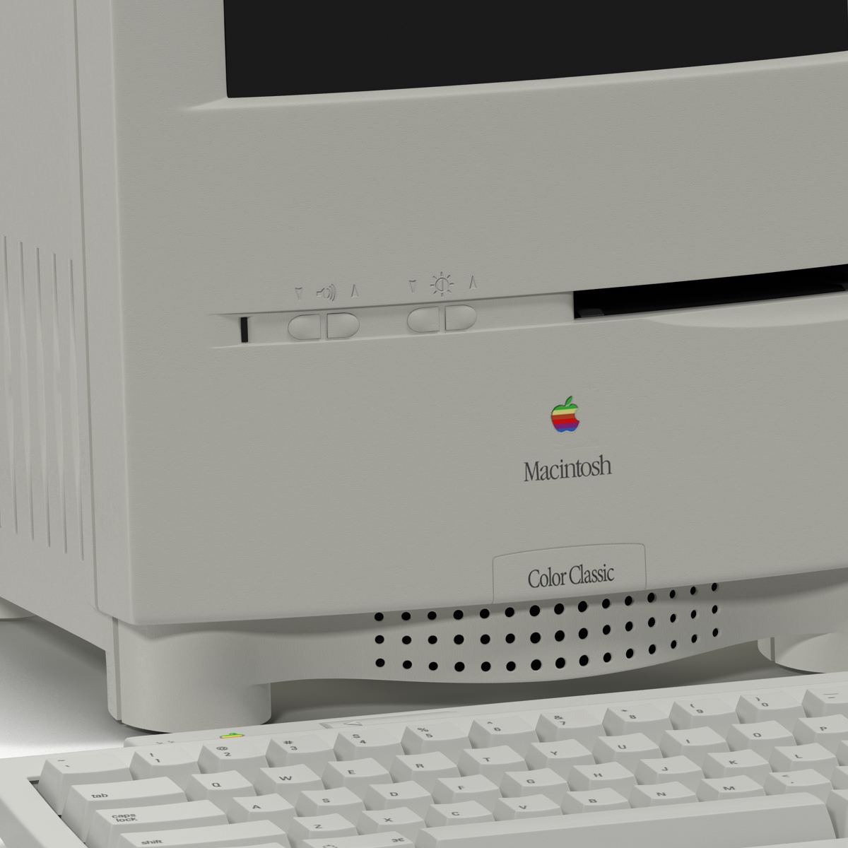 3D Apple Macintosh Color Classic Set model