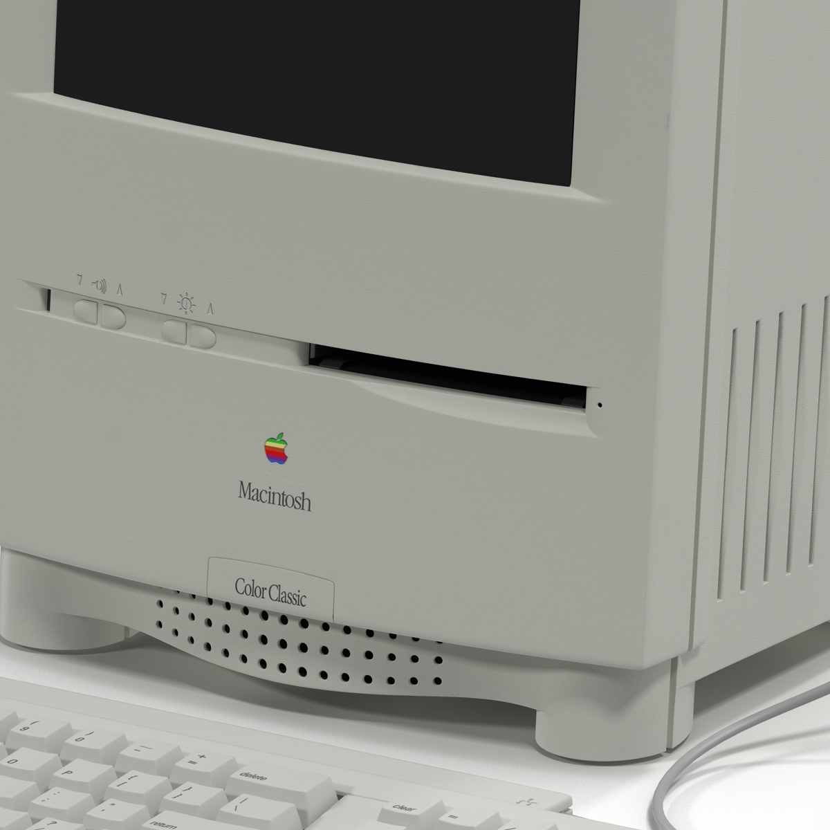 3D Apple Macintosh Color Classic Set model