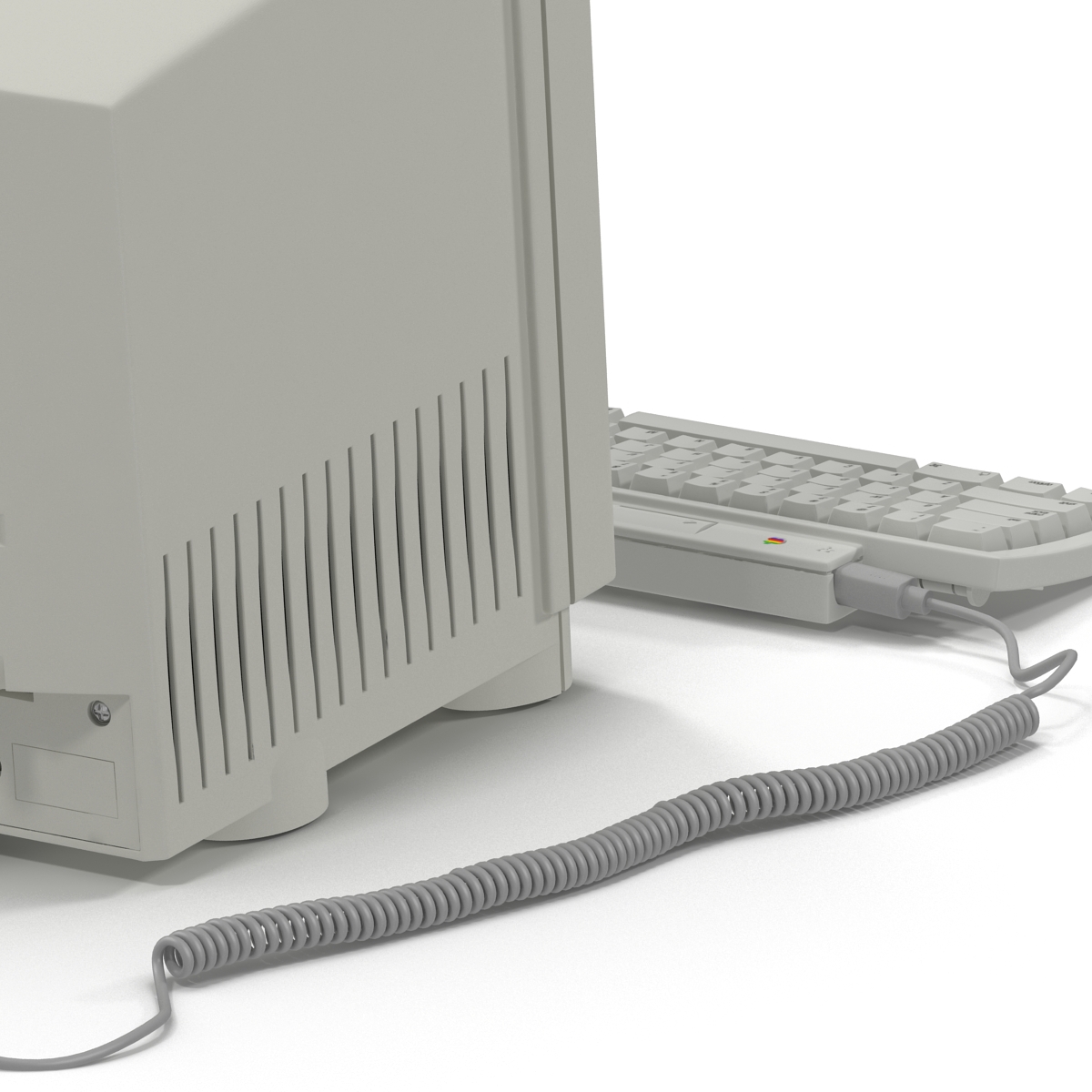 3D Apple Macintosh Color Classic Set model