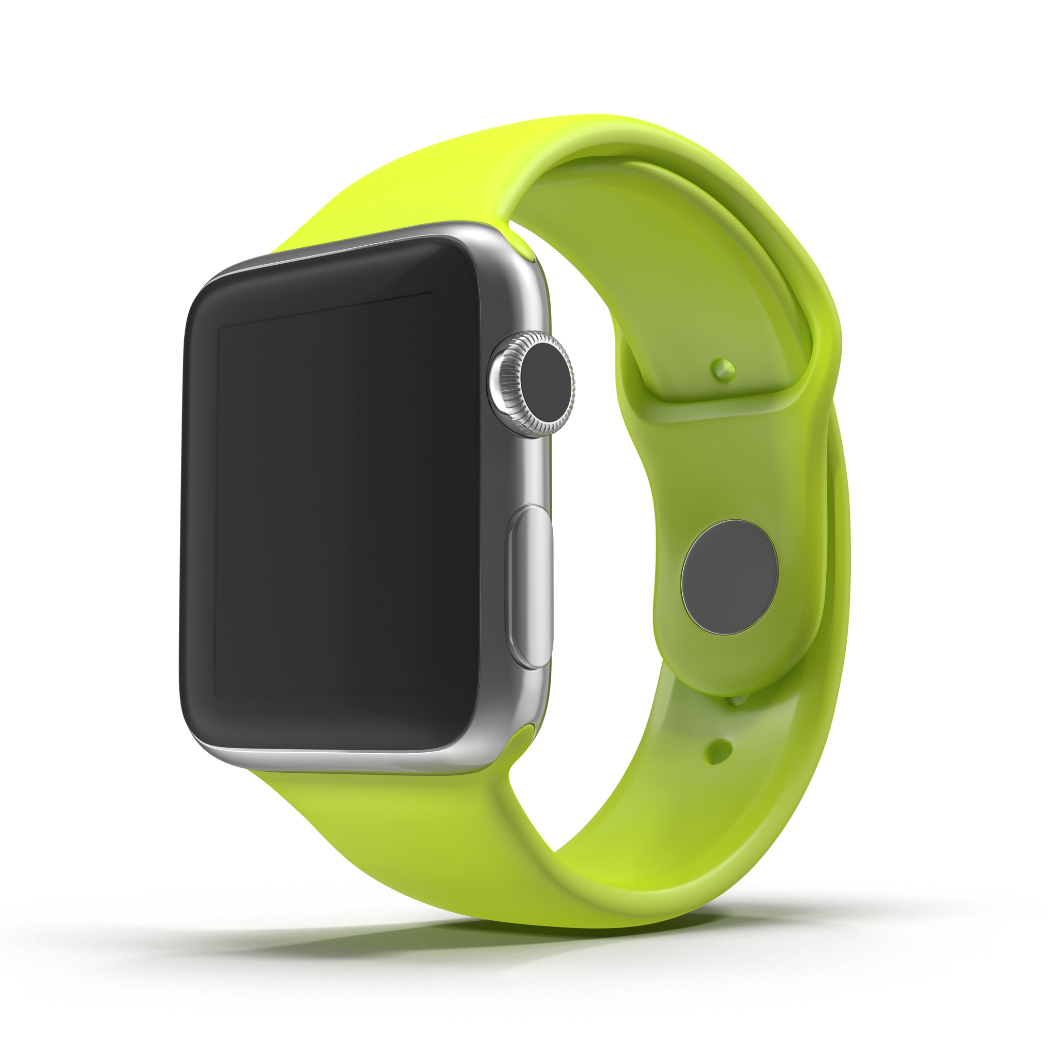 Apple Watch 38mm Fluoroelastomer Green Sport Band 3D model